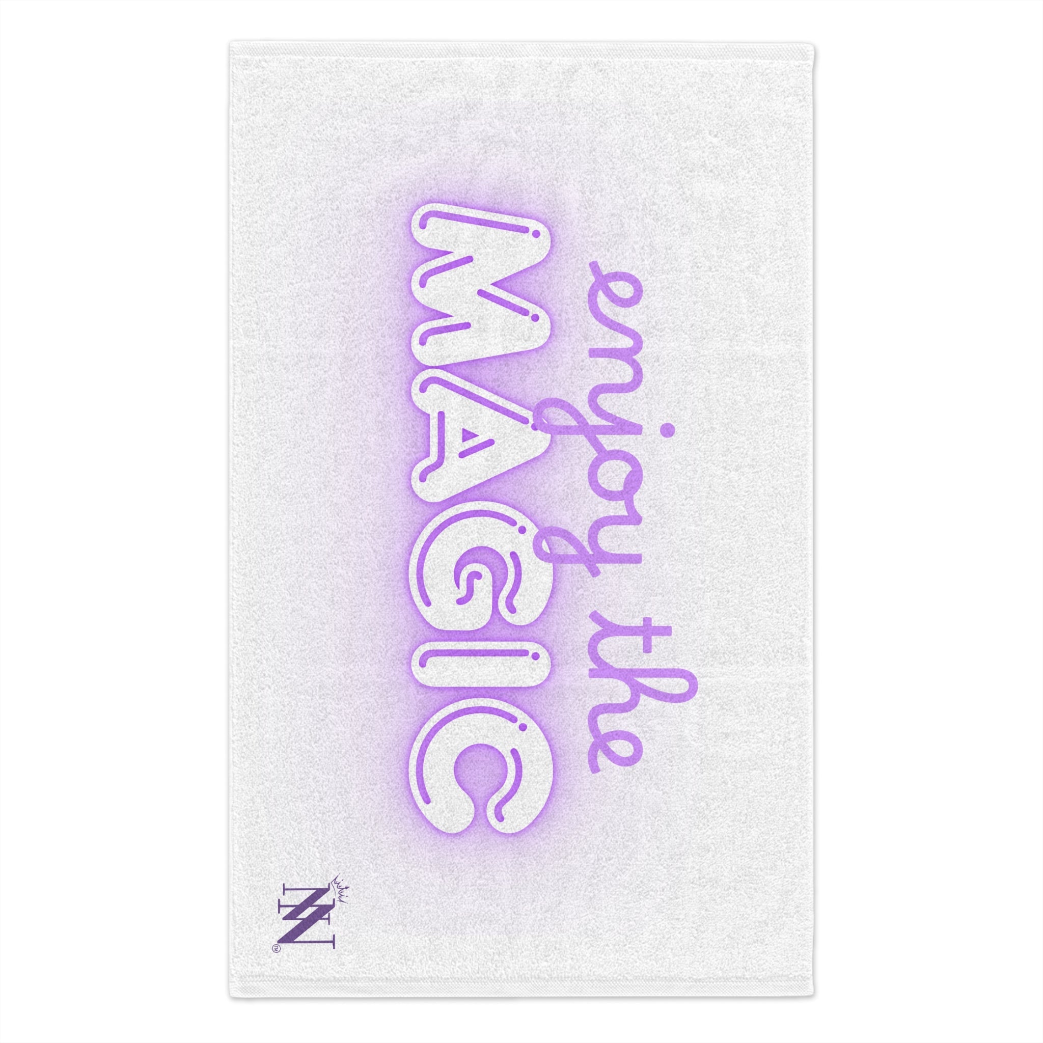 Enjoy the Magic White | Mix & Match Soft Fun-Flirty Lovers’ Towels
