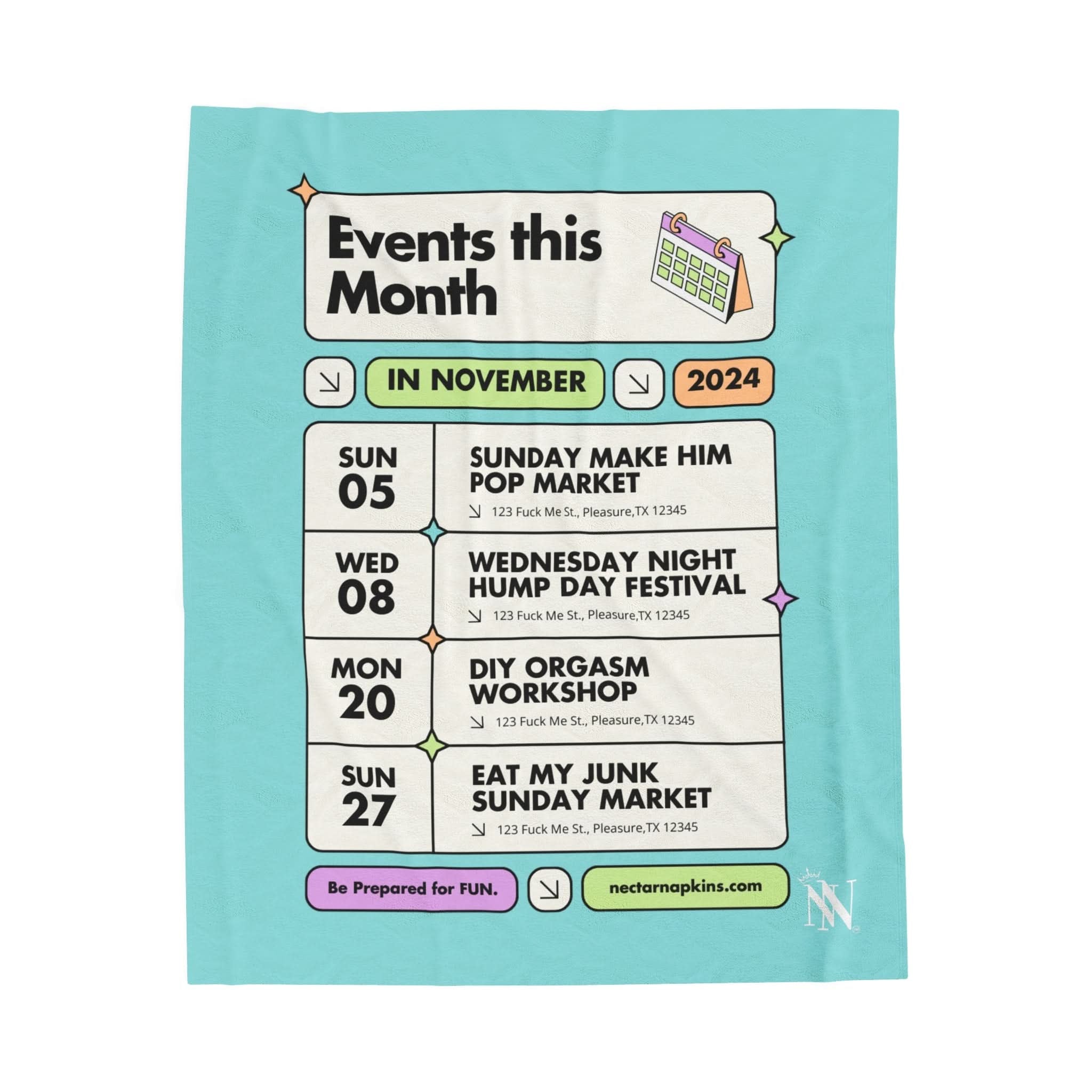 Events this Month | Mix & Match Fun-Flirty Lovers’ Blankets