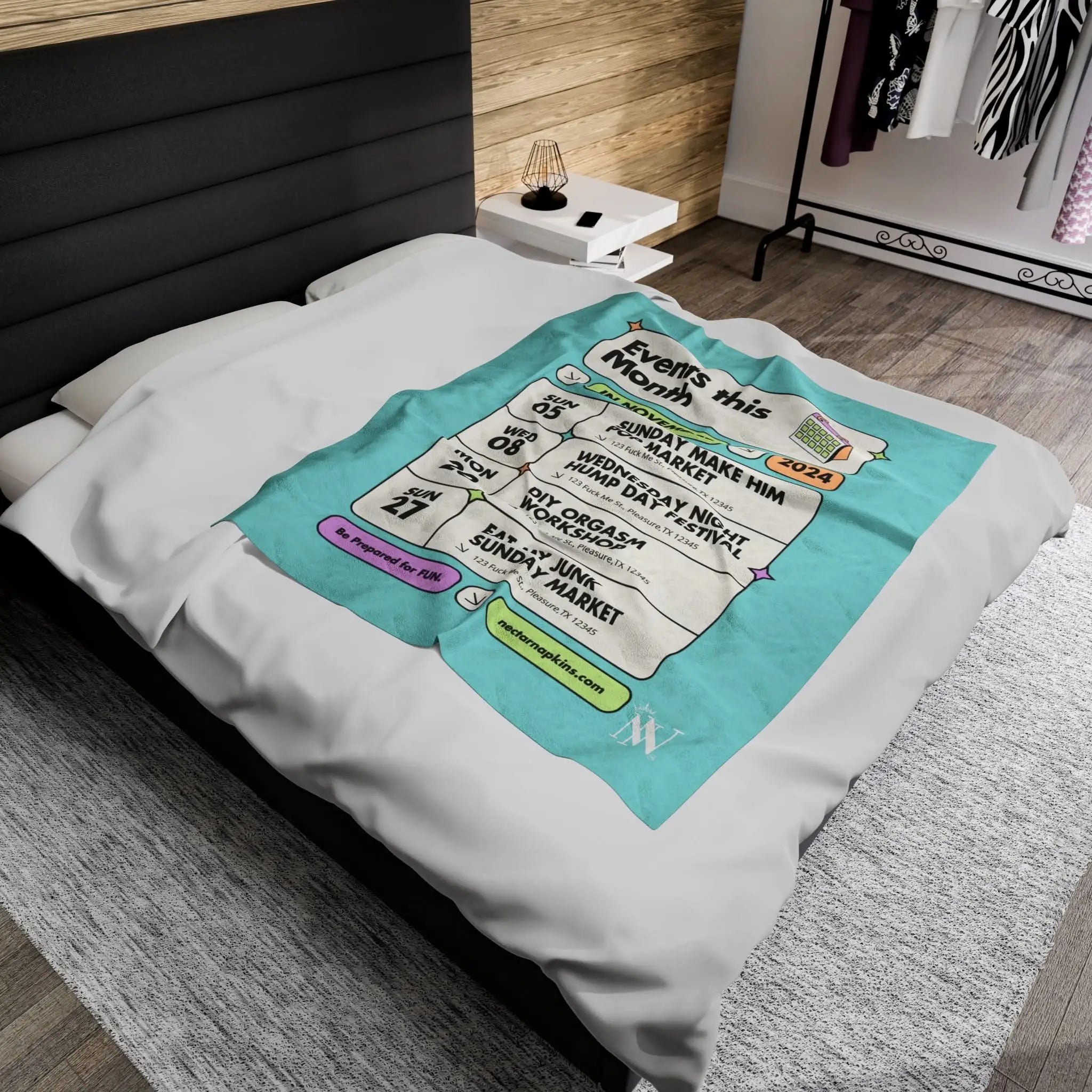Events this Month | Mix & Match Fun-Flirty Lovers’ Blankets