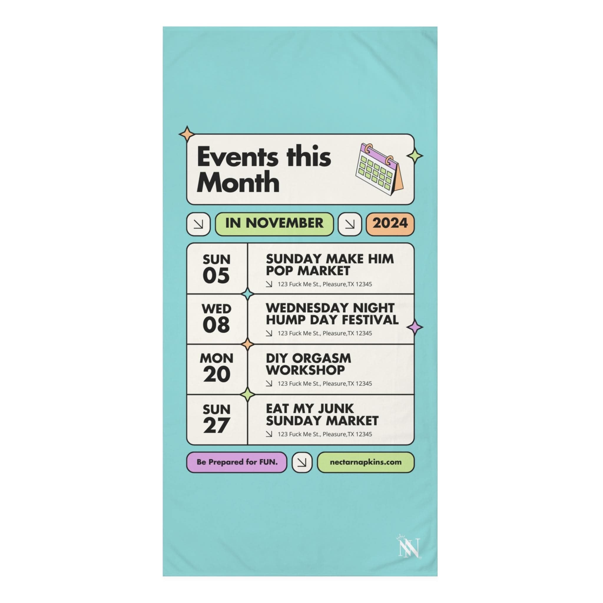 Events this Month | Mix & Match Naughty XL Fun-Flirty Lovers’ Towels