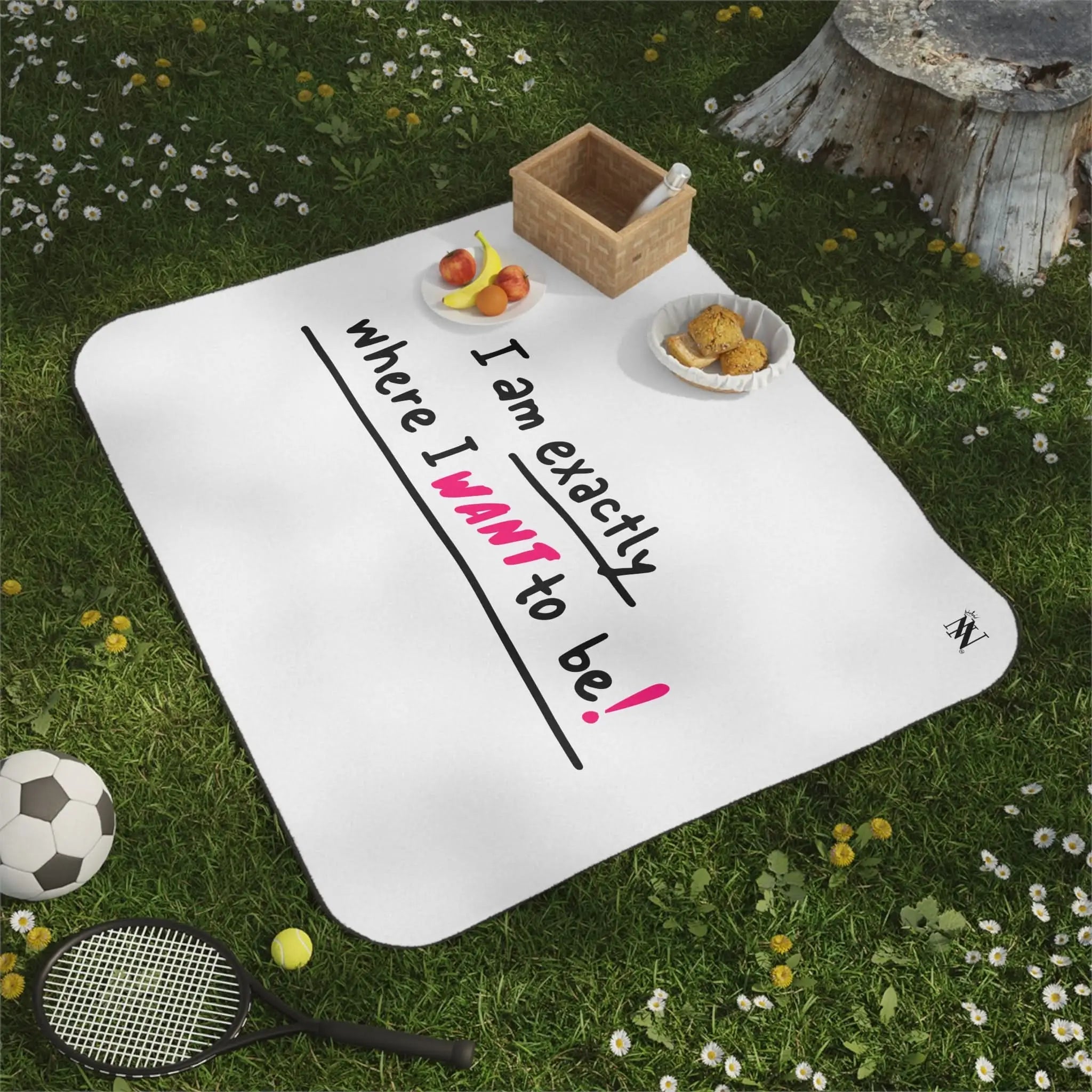 Exactly Where I Want To Be! | Mix Match Fun-Flirty Lovers’ Water-Resistant Blankets