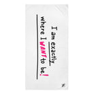 Exactly Where I Want To Be! | Mix & Match Naughty XL Fun-Flirty Lovers’ Towels