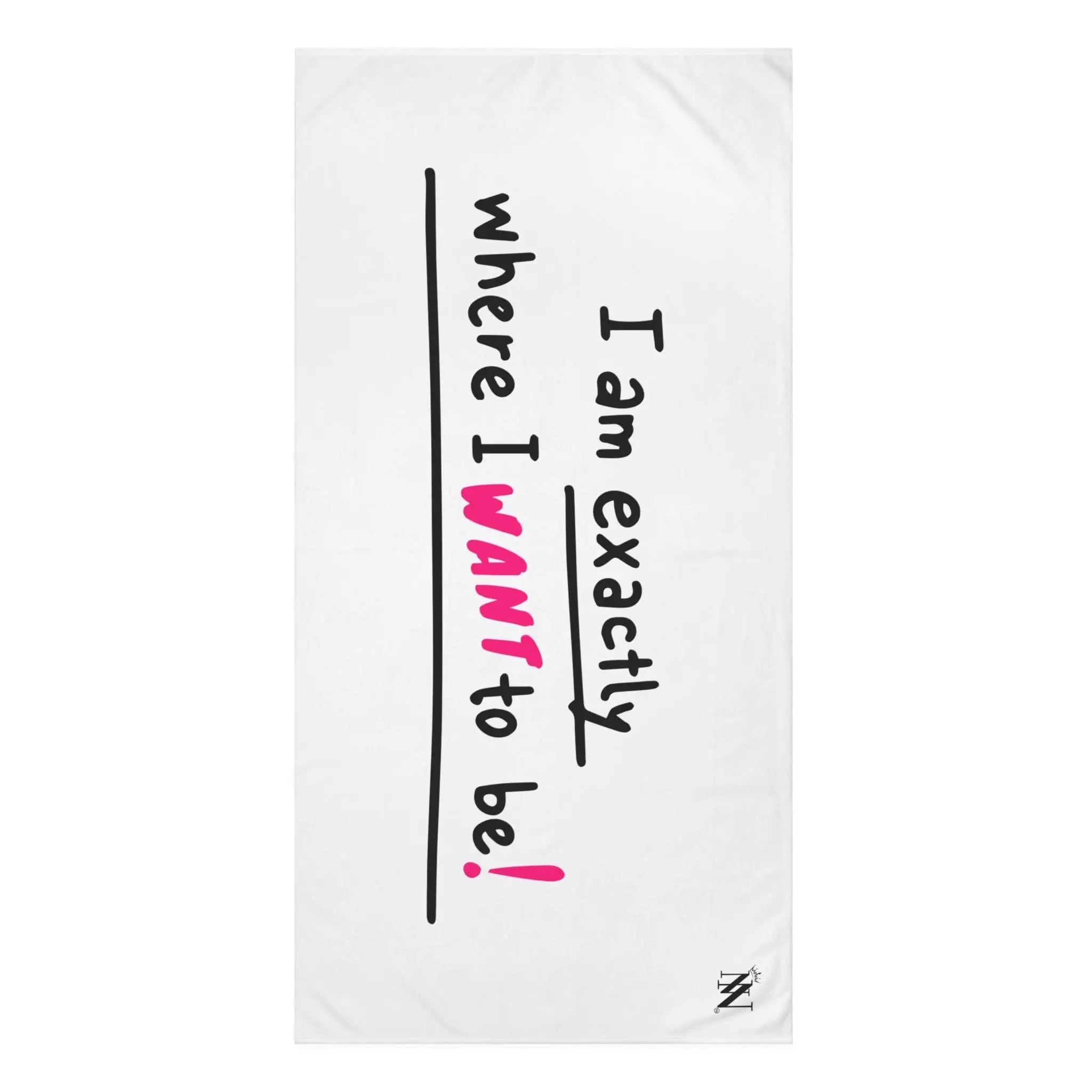 Exactly Where I Want To Be! | Mix & Match Naughty XL Fun-Flirty Lovers’ Towels