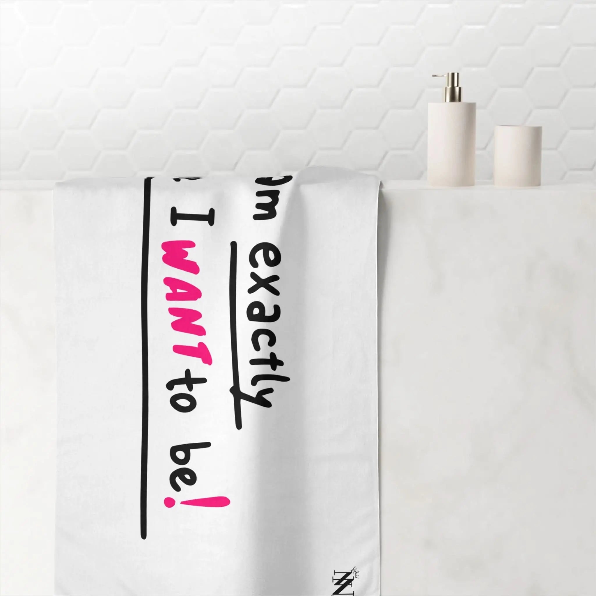 Exactly Where I Want To Be! | Mix & Match Naughty XL Fun-Flirty Lovers’ Towels