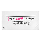 Exactly Where I Want To Be! | Mix & Match Naughty XL Fun-Flirty Lovers’ Towels