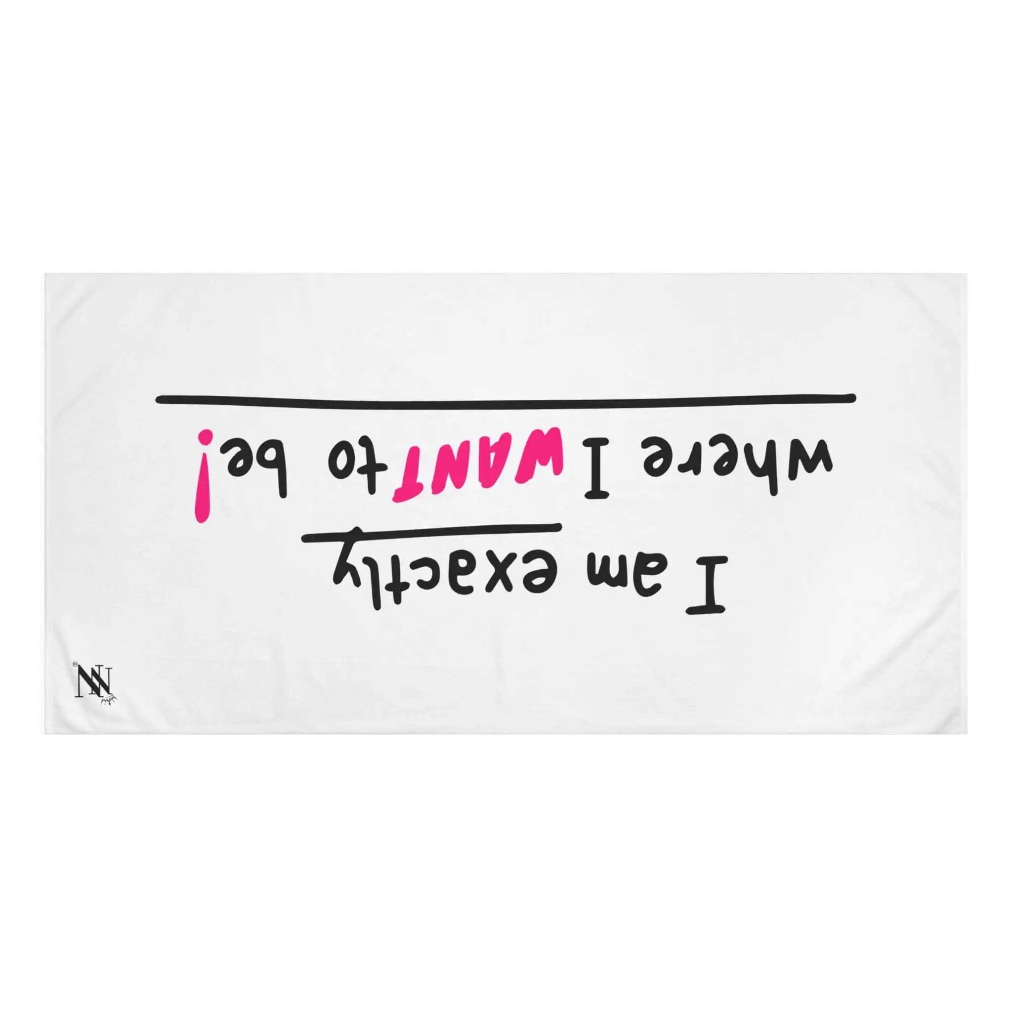 Exactly Where I Want To Be! | Mix & Match Naughty XL Fun-Flirty Lovers’ Towels