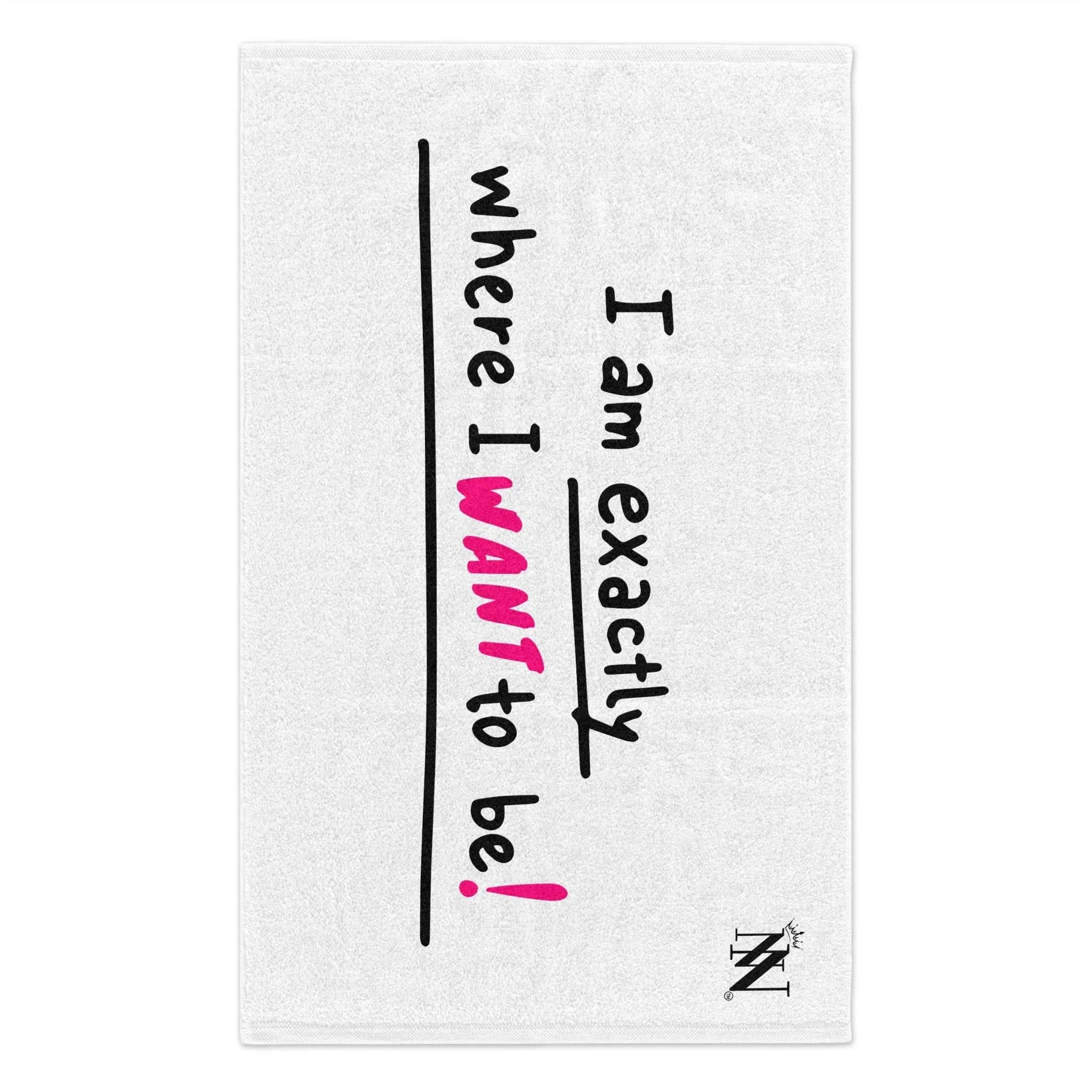 Exactly Where I Want to Be! | Mix & Match Soft Fun-Flirty Lovers’ Towels