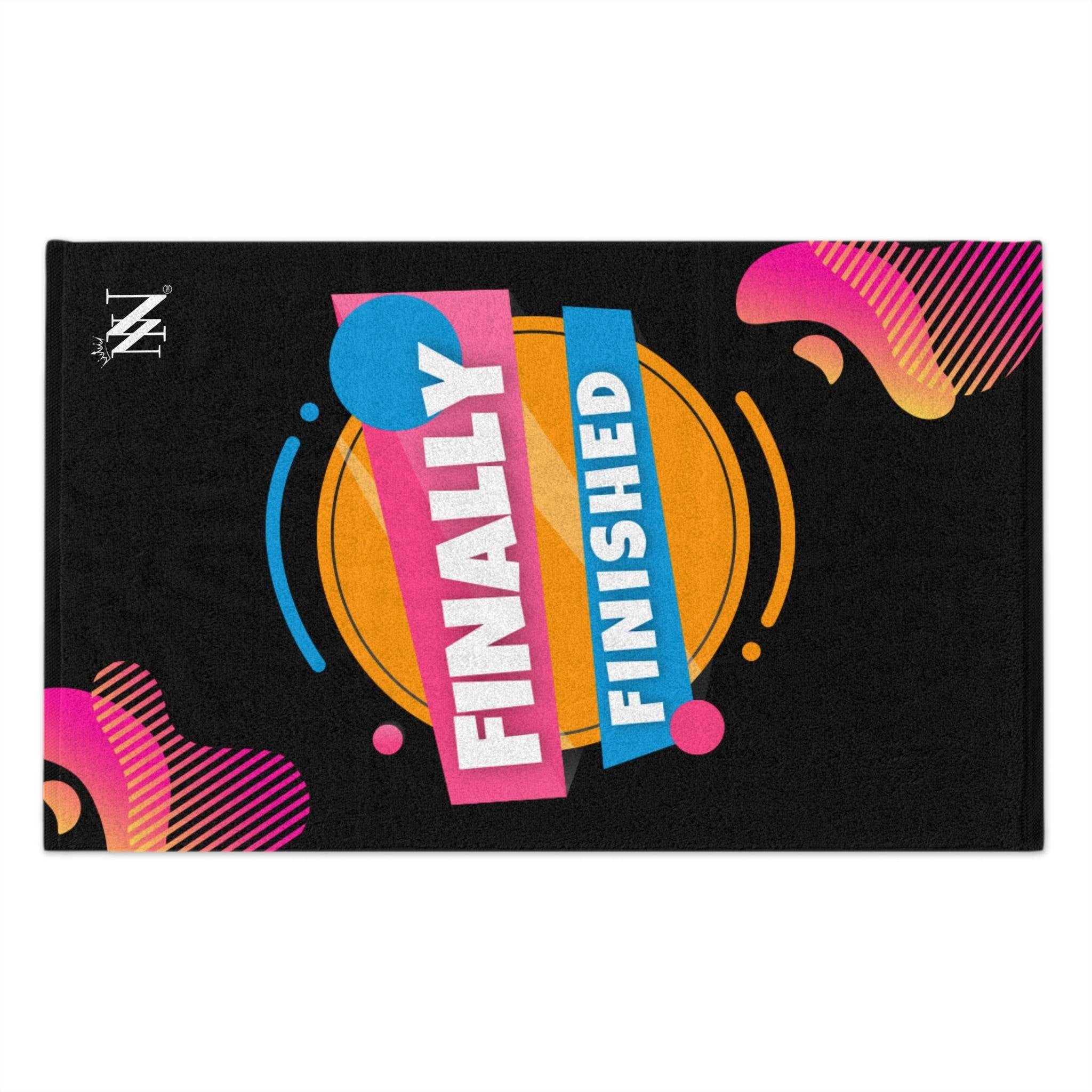 Finally Finished Black Mix & Match Soft Sex Towels | Flirty Lovers’ Gifts