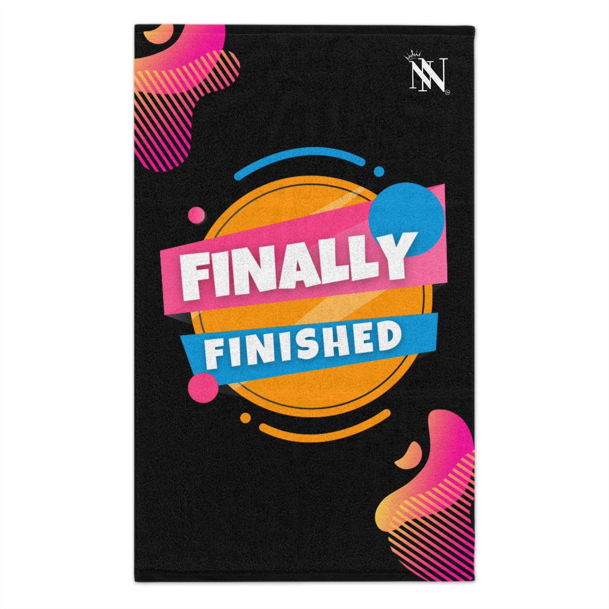 Finally Finished Black Mix & Match Soft Sex Towels | Flirty Lovers’ Gifts