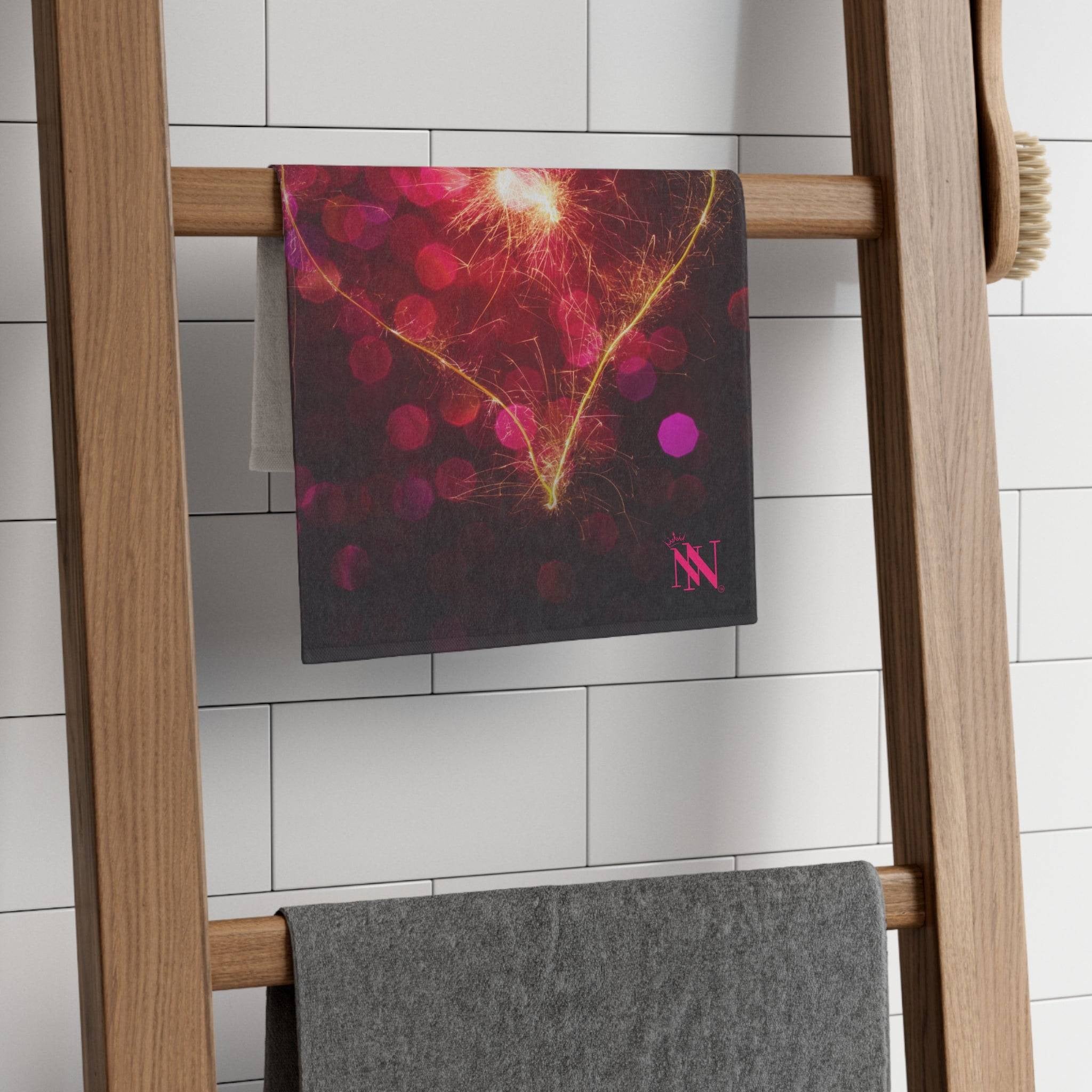Fireworks Heart | Mix & Match Soft Fun-Flirty Lovers’ Towels