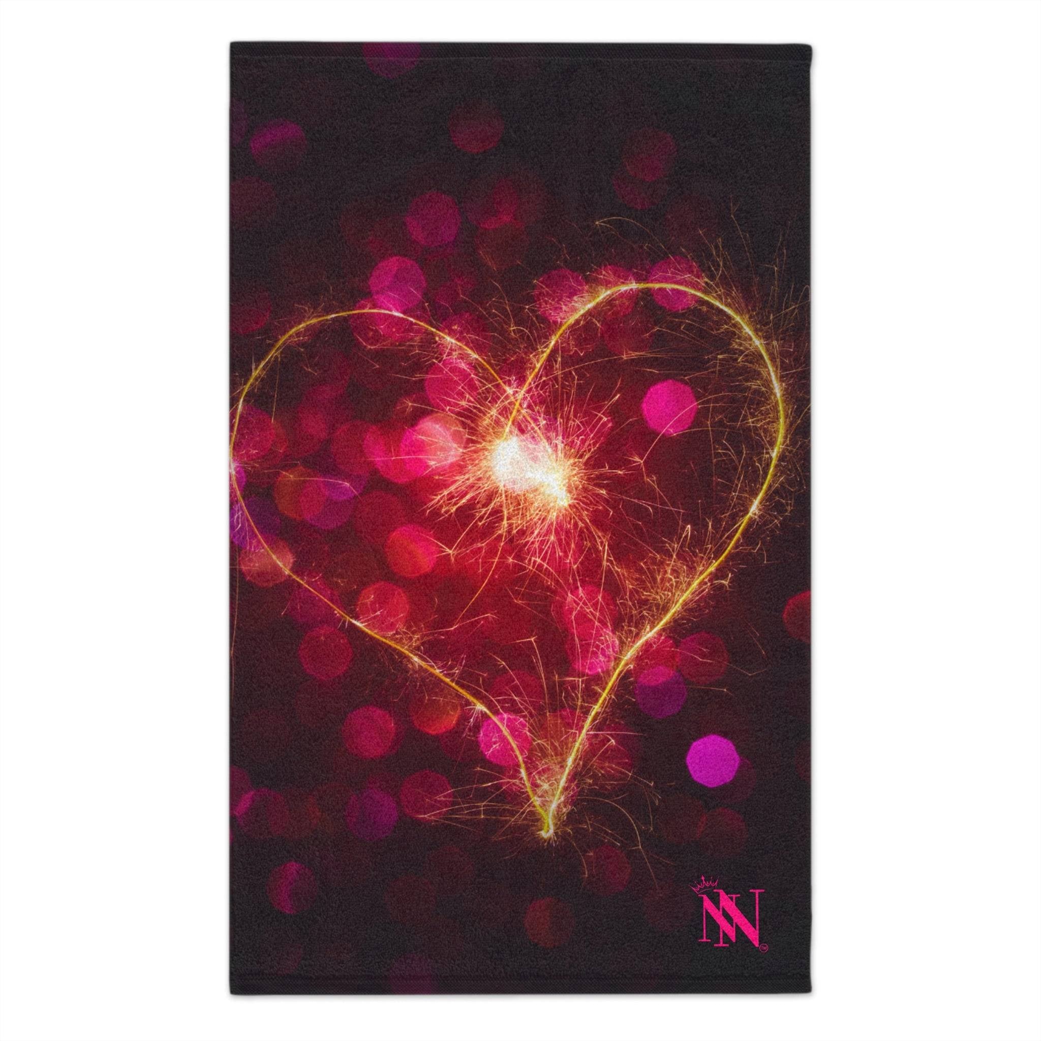 Fireworks Heart | Mix & Match Soft Fun-Flirty Lovers’ Towels