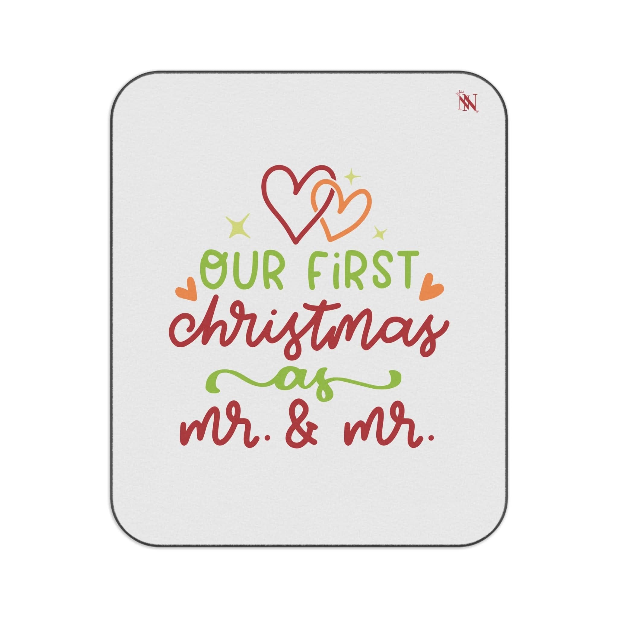 First Christmas Mr & Mr | Mix Match Fun-Flirty Lovers’ Water-Resistant Blankets
