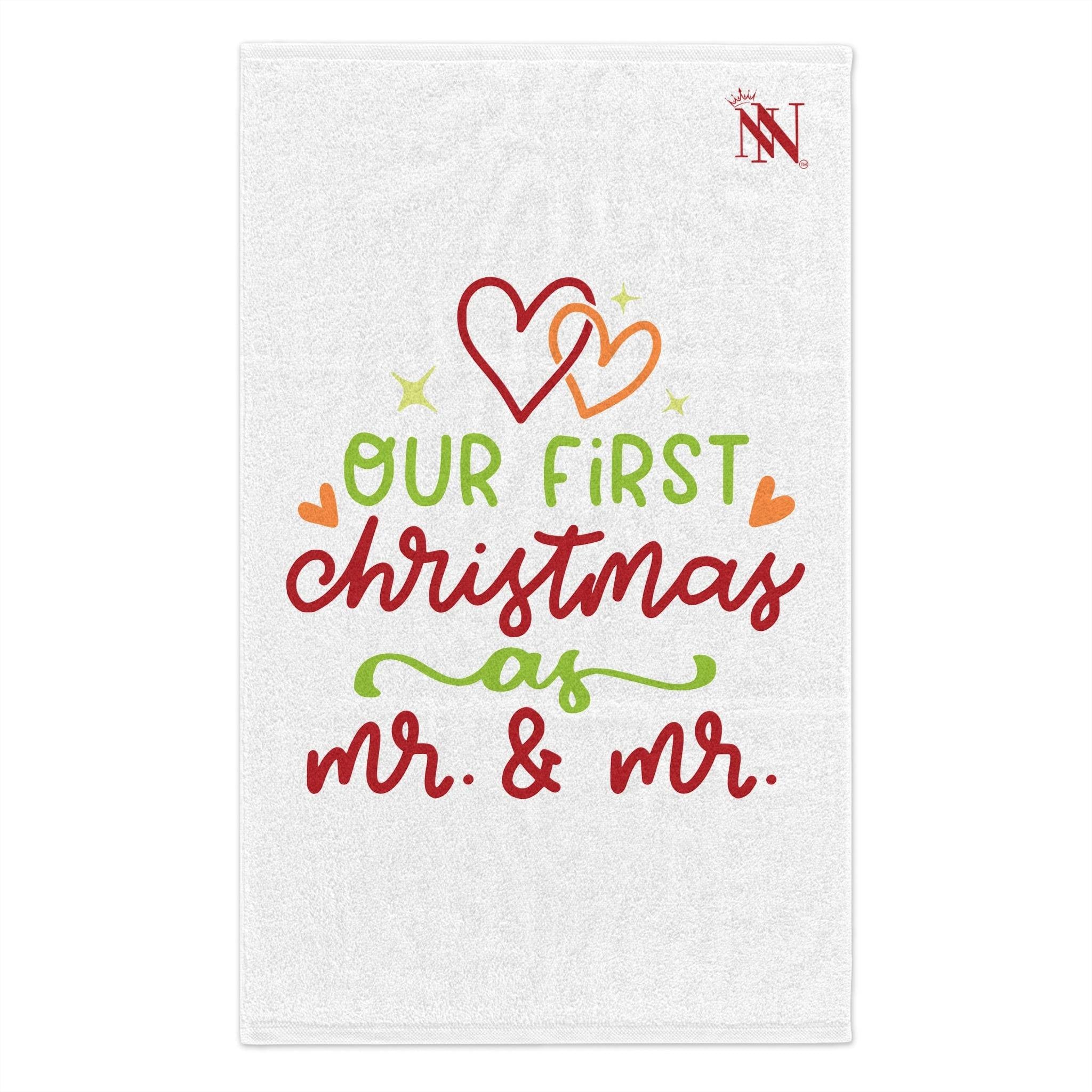 First Christmas Mr. & Mr. | Mix & Match Soft Fun-Flirty Lovers’ Towels