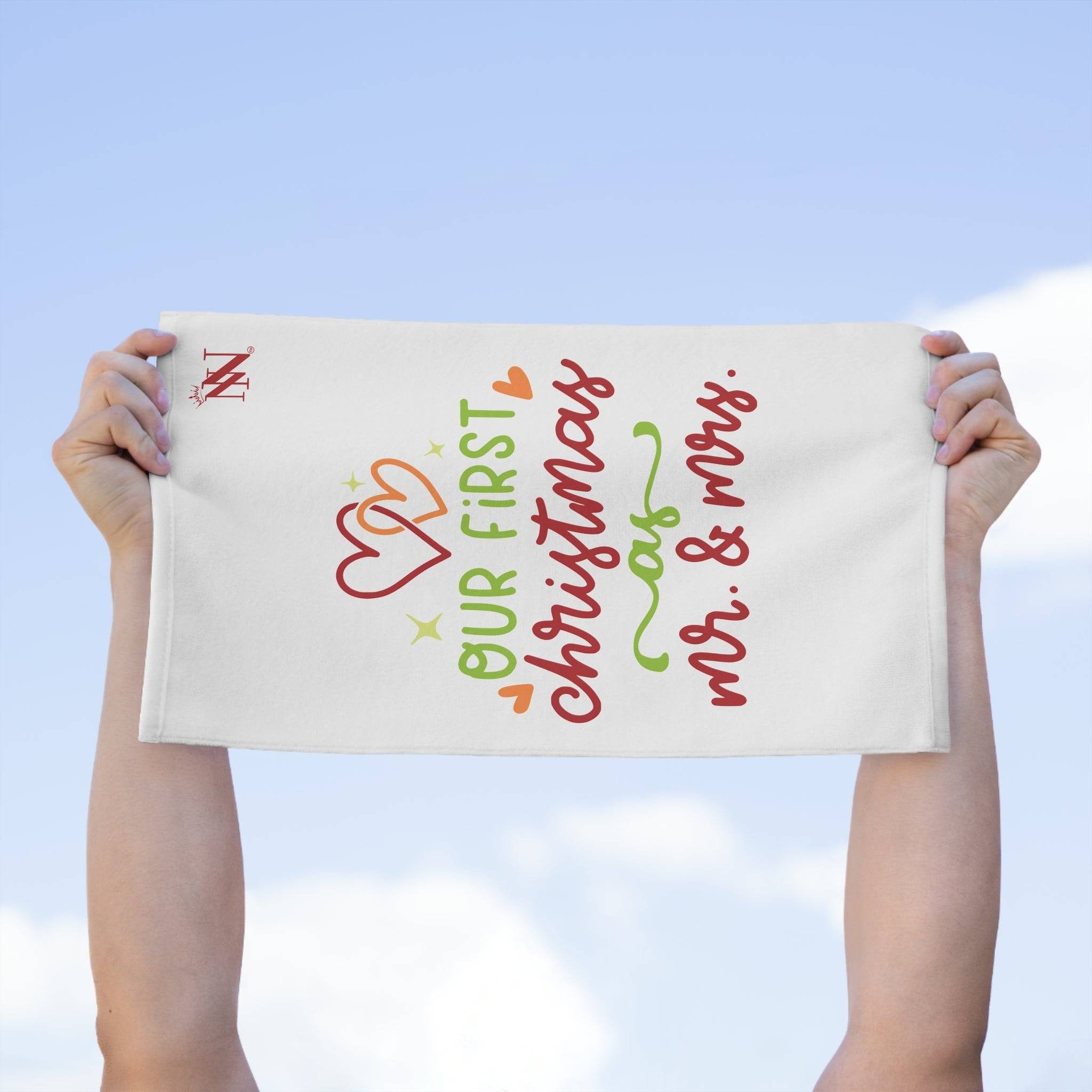 First Christmas Mr. & Mrs. | Mix & Match Soft Fun-Flirty Lovers’ Towels