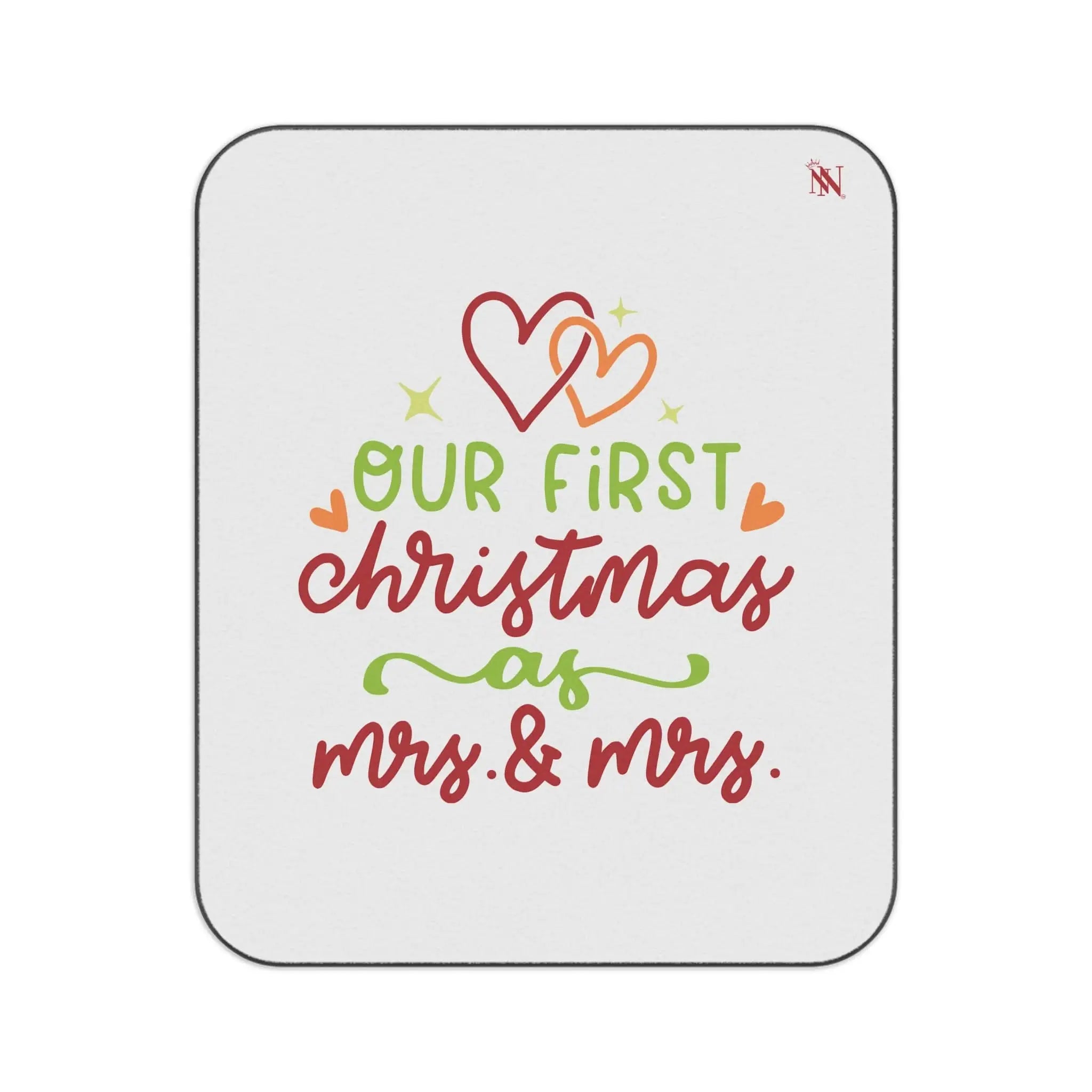 First Christmas Mrs & Mrs | Mix Match Fun-Flirty Lovers’ Water-Resistant Blankets