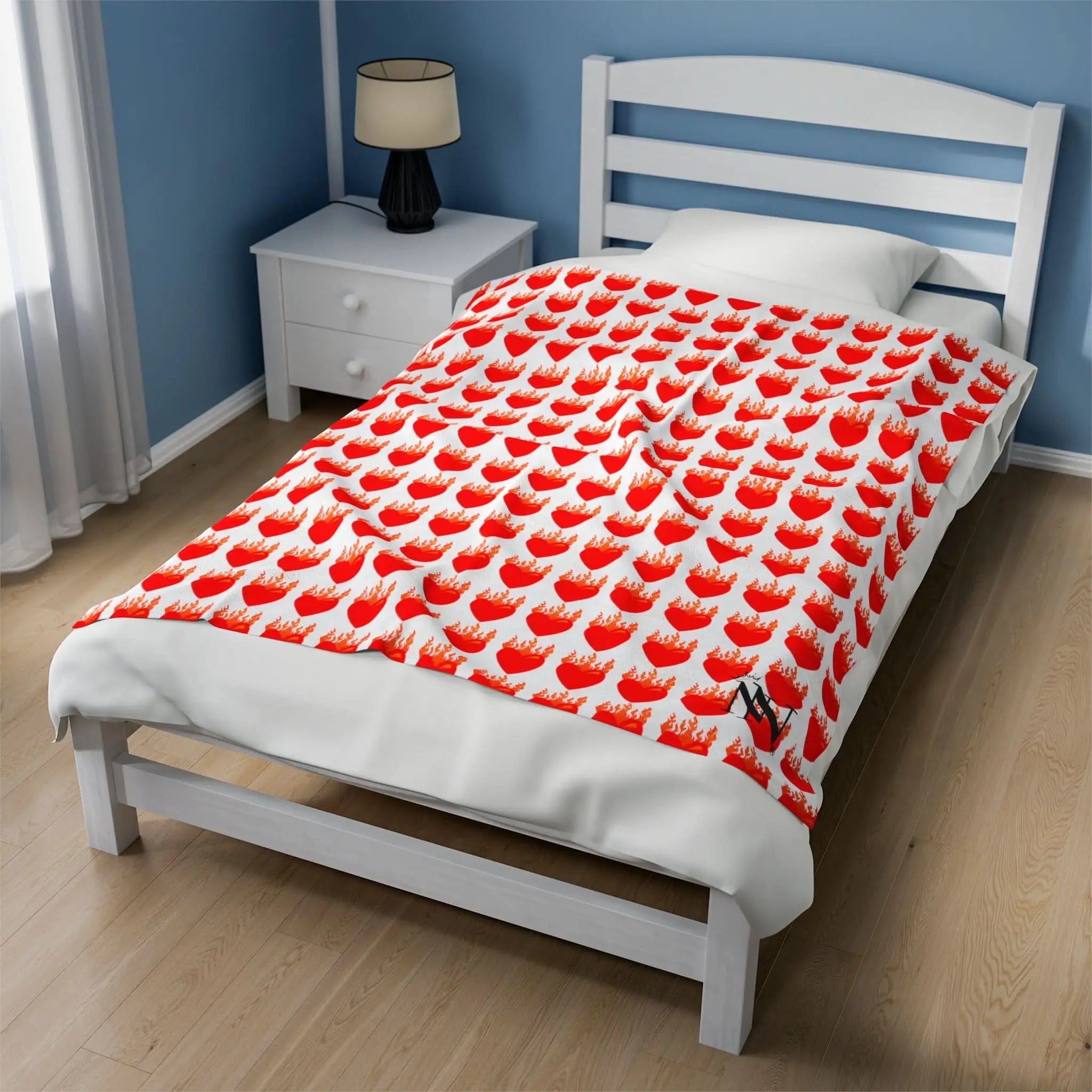 Flaming Heart | Mix & Match Fun-Flirty Lovers’ Blankets