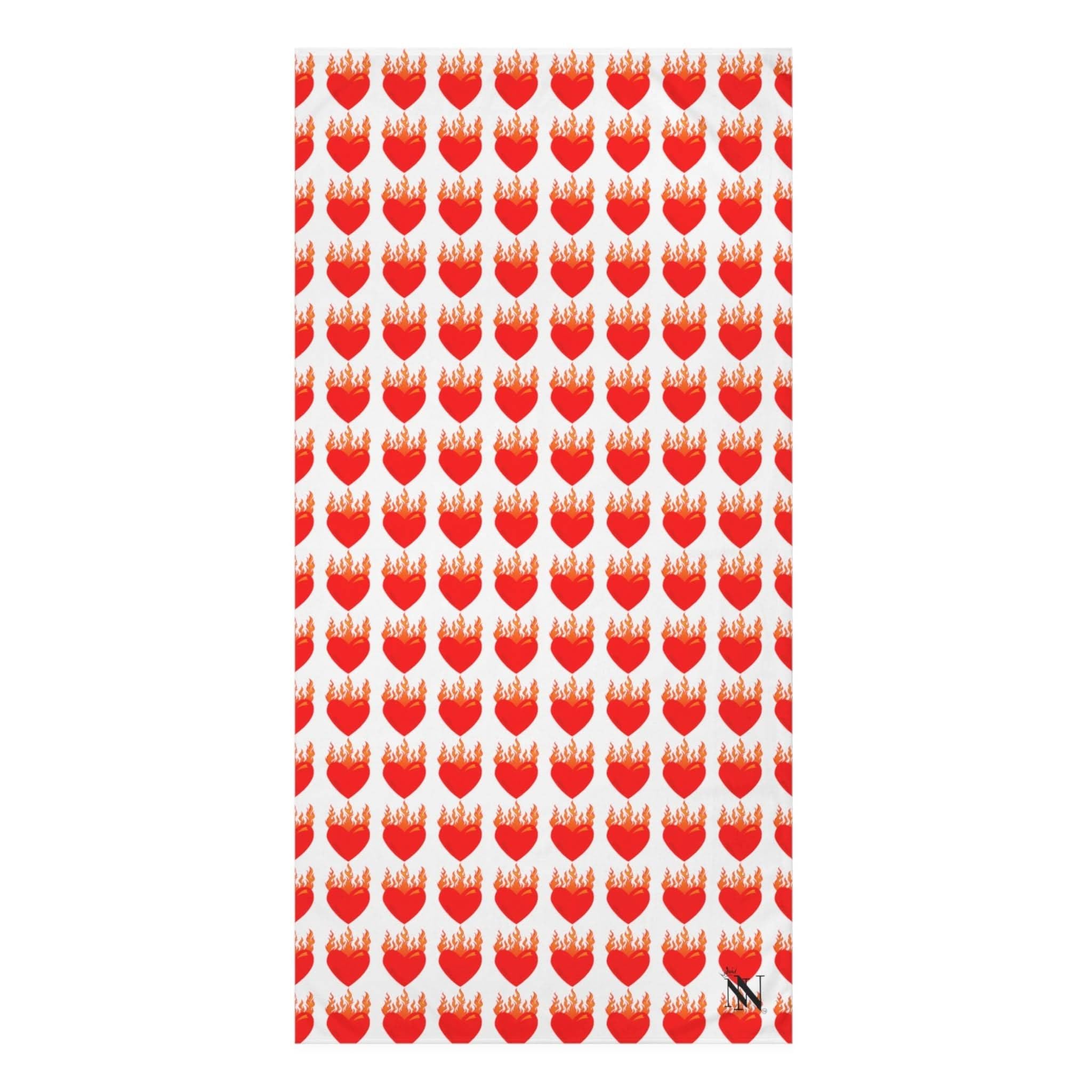 Flaming Heart | Mix & Match Naughty XL Fun-Flirty Lovers’ Towels