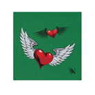 Flying Hearts Green | Mix & Match Lils’ Fun-Flirty Lovers’ Towels