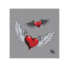 Flying Hearts Grey | Mix & Match Lils’ Fun-Flirty Lovers’ Towels