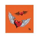 Flying Hearts Orange | Mix & Match Lils’ Fun-Flirty Lovers’ Towels