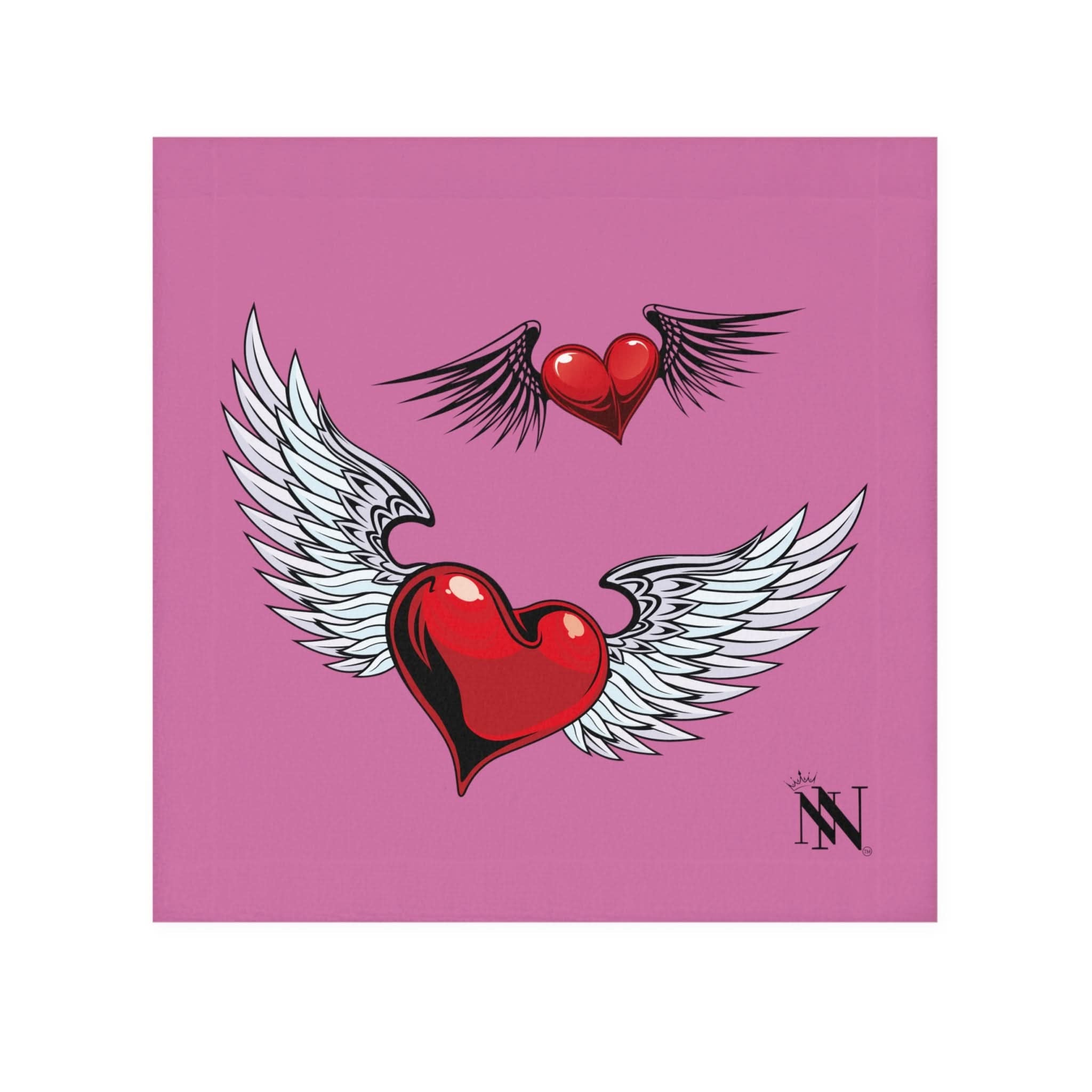 Flying Hearts Pink | Mix & Match Lils’ Fun-Flirty Lovers’ Towels