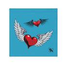 Flying Hearts Teal | Mix & Match Lils’ Fun-Flirty Lovers’ Towels