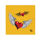 Flying Hearts Yellow | Mix & Match Lils’ Fun-Flirty Lovers’ Towels