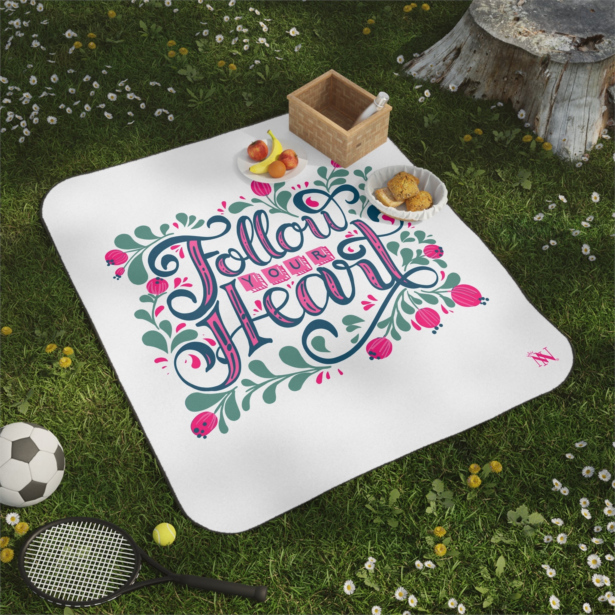 Follow Your Heart Floral | Mix Match Fun-Flirty Lovers’ Water-Resistant Blankets