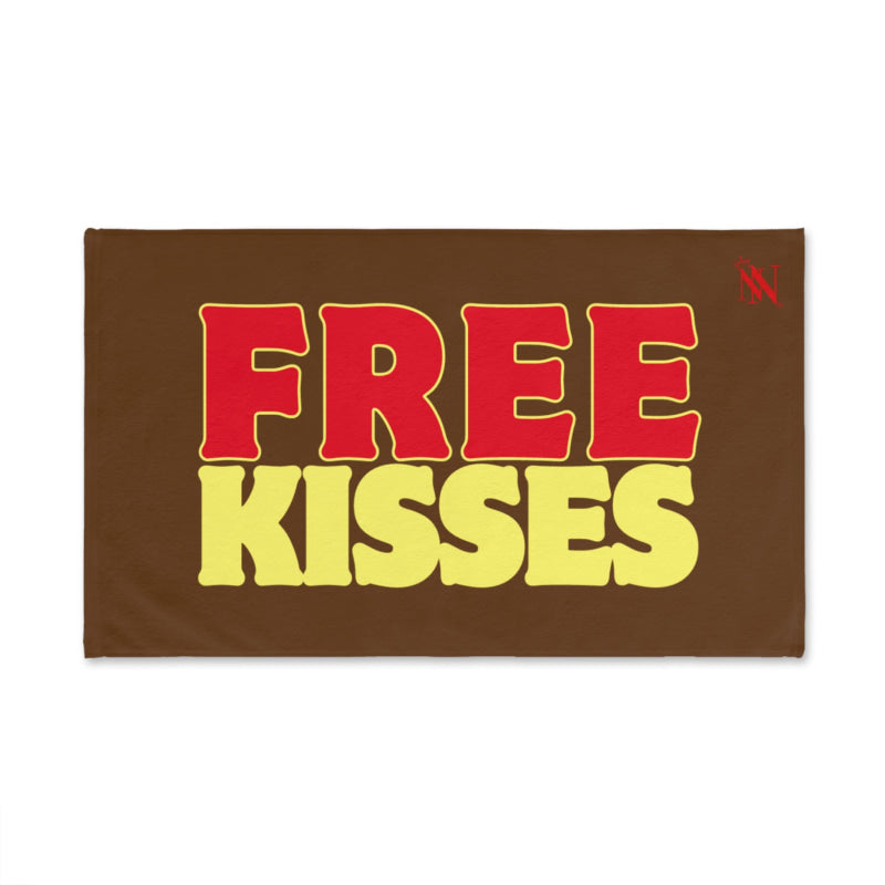 Free Kisses Brown | Mix & Match Original Fun-Flirty Lovers’ Towels