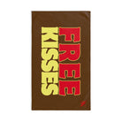 Free Kisses Brown | Mix & Match Original Fun-Flirty Lovers’ Towels