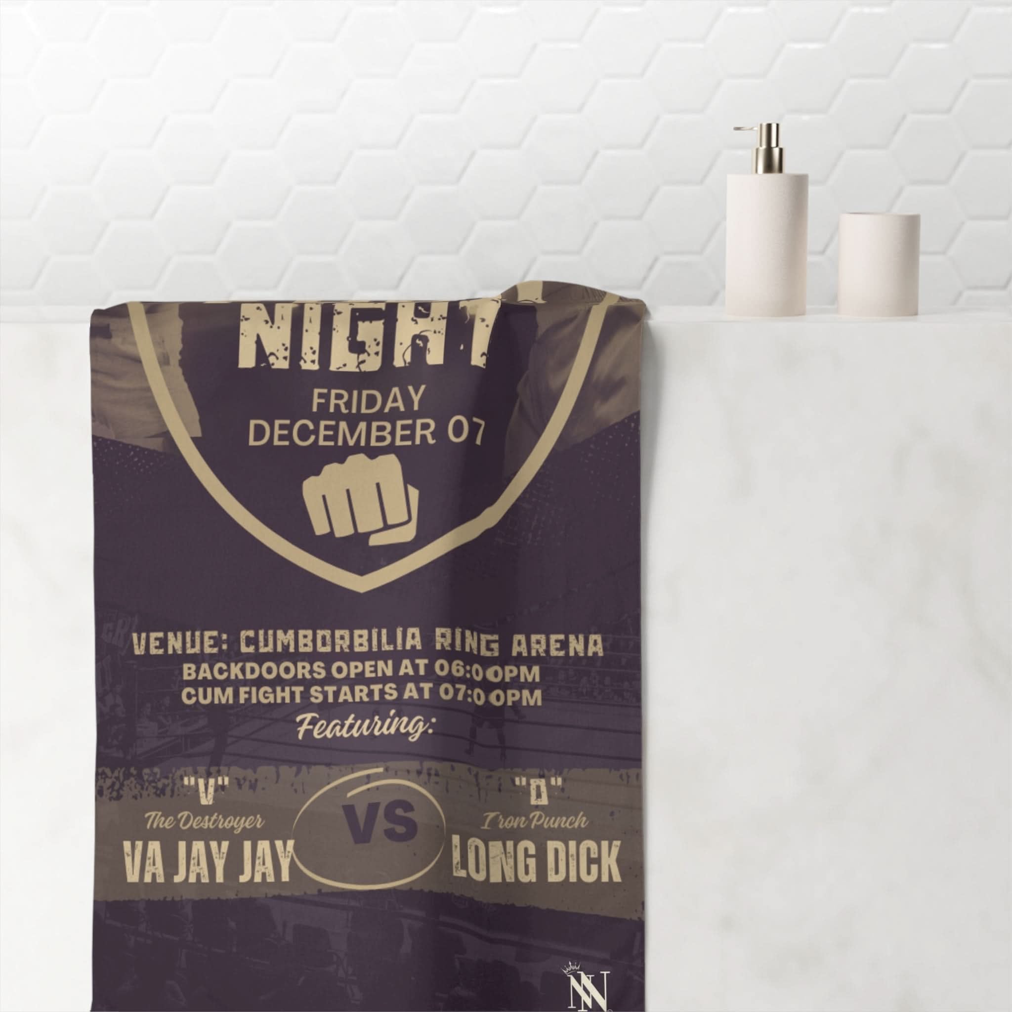 Friday Fight Night | Mix & Match Naughty XL Fun-Flirty Lovers’ Towels