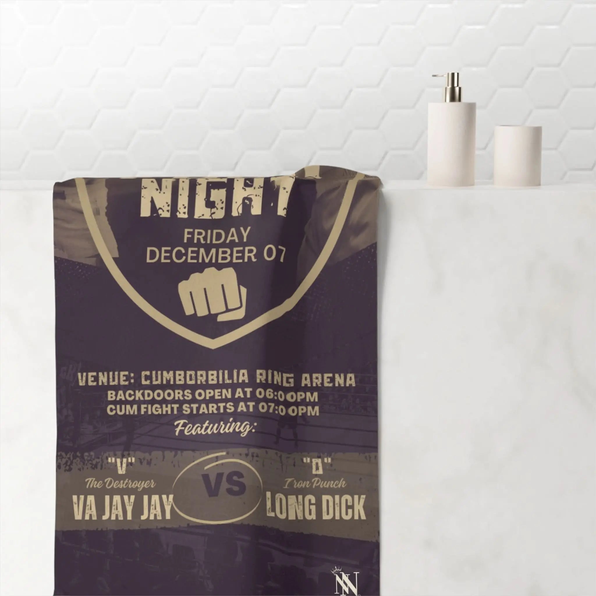Friday Fight Night | Mix & Match Naughty XL Fun-Flirty Lovers’ Towels