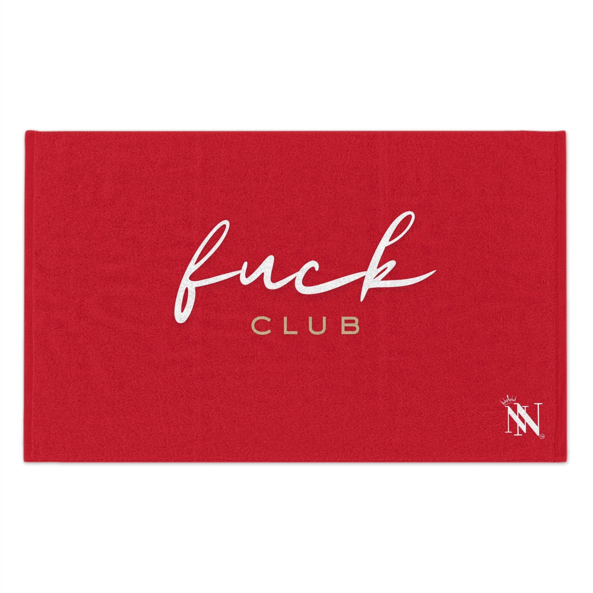 Fuck Club Red Mix Match Soft Sex Towels | Flirty Lovers’ Gifts