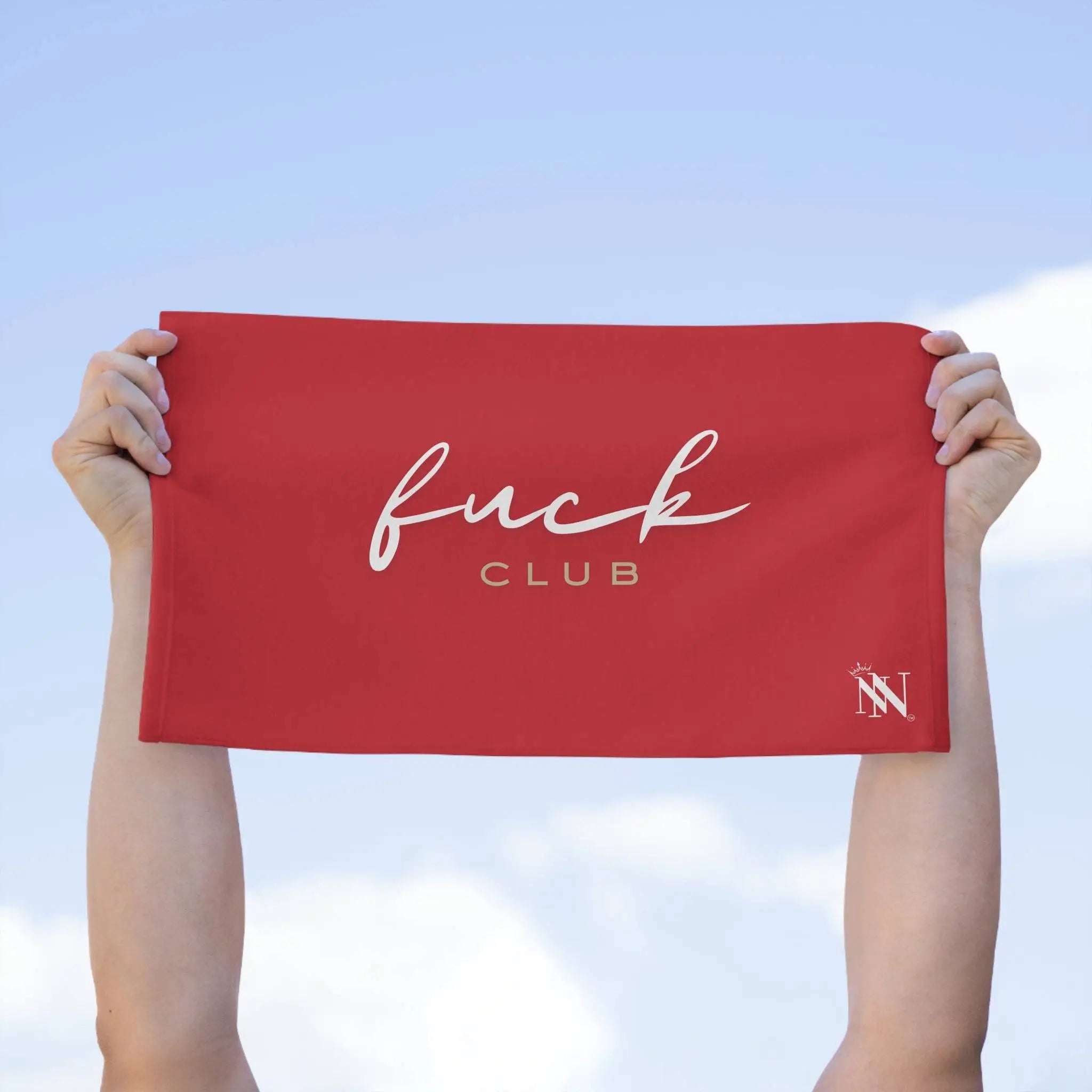Fuck Club Red Mix Match Soft Sex Towels | Flirty Lovers’ Gifts