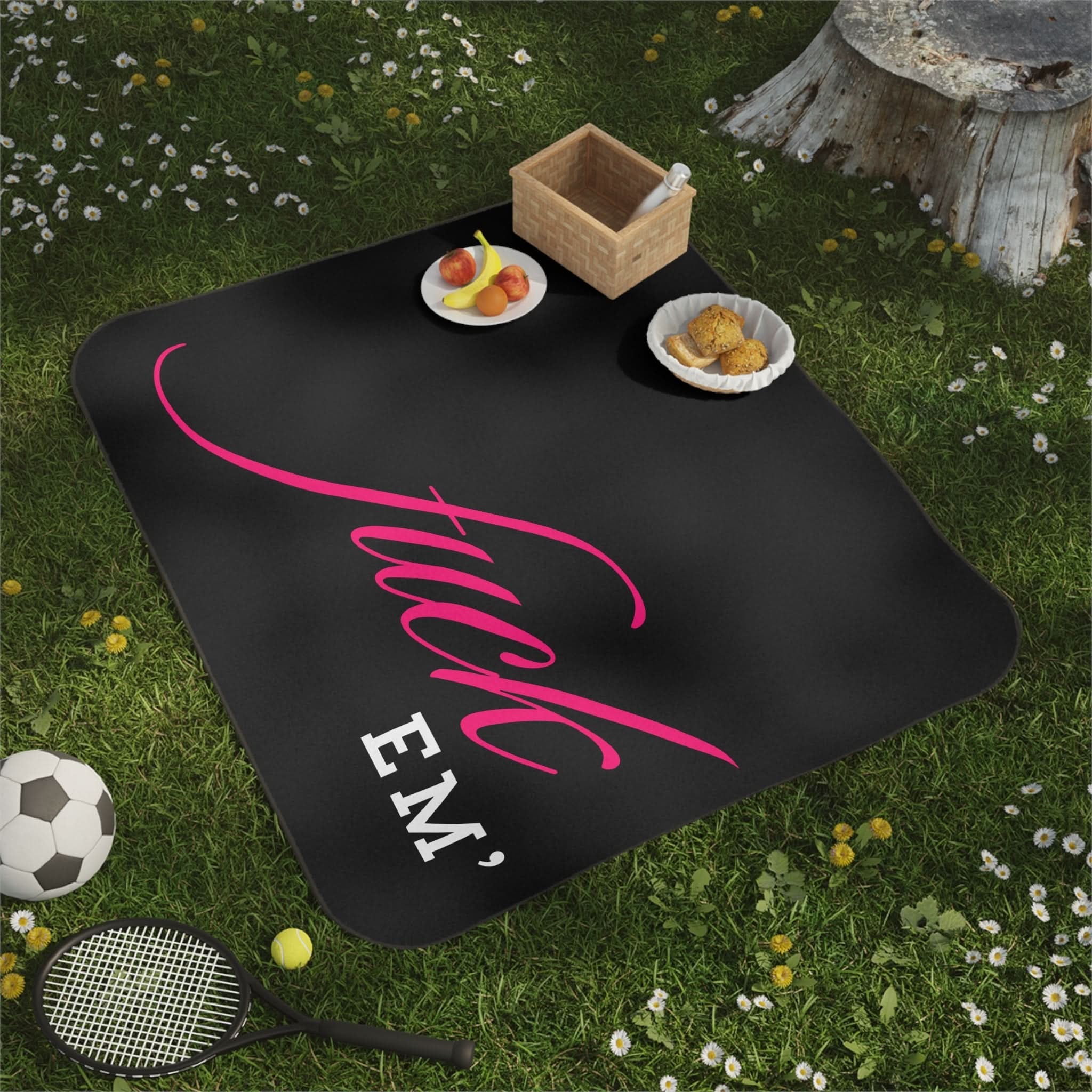 Fuck Em’ | Mix Match Fun-Flirty Lovers’ Water-Resistant Blankets