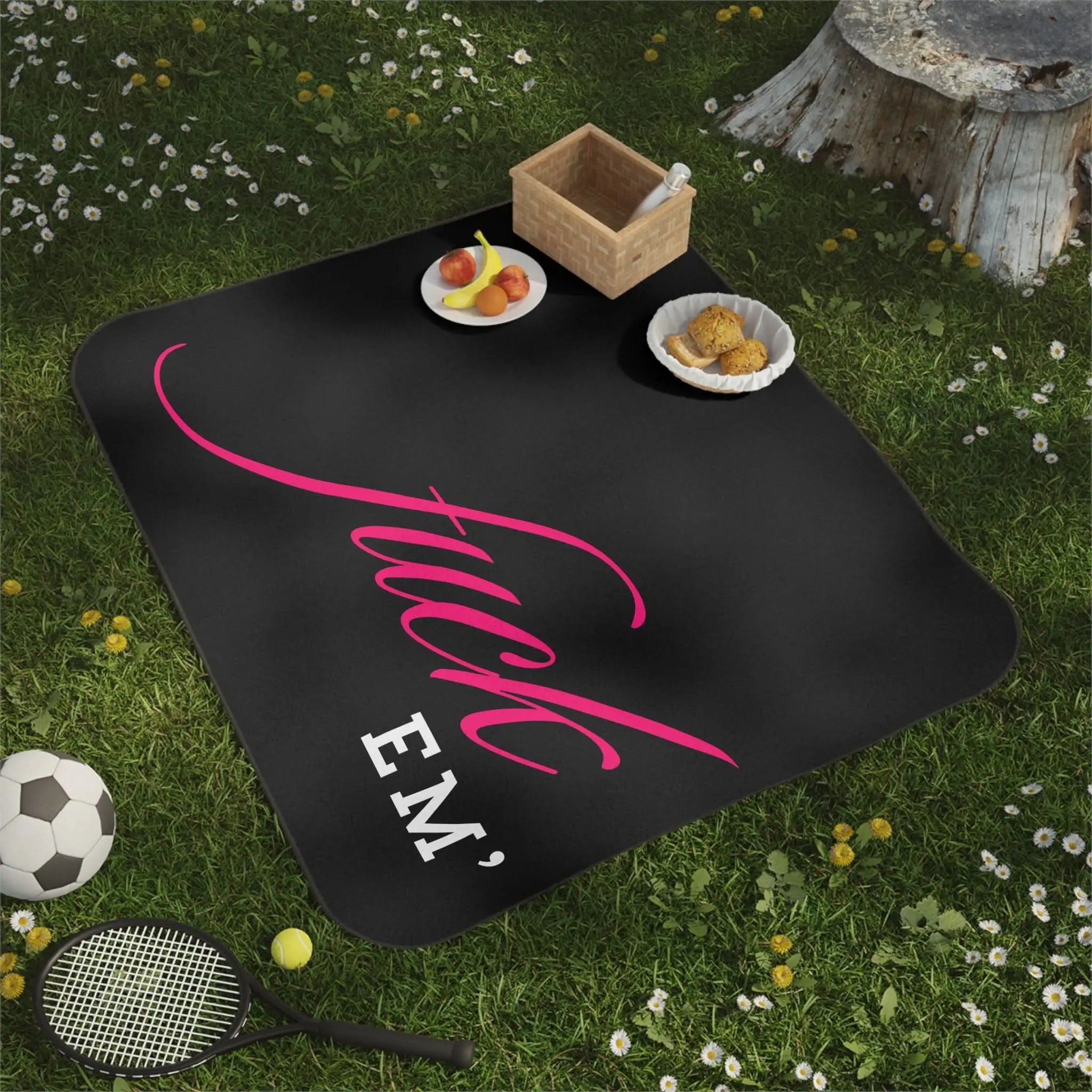 Fuck Em’ | Mix Match Fun-Flirty Lovers’ Water-Resistant Blankets