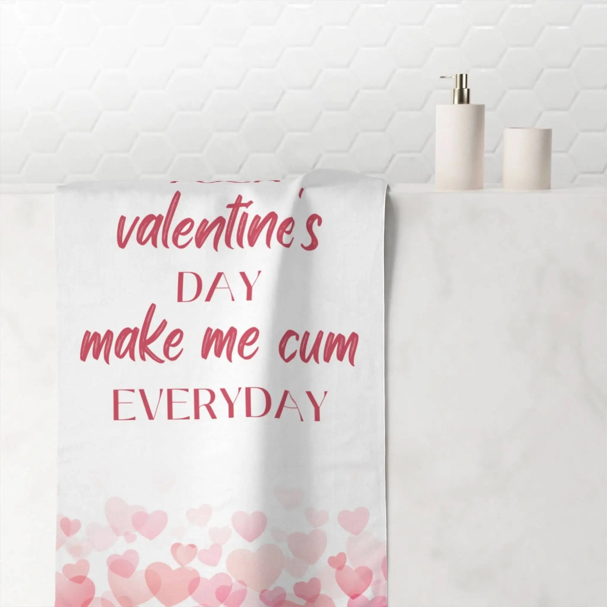 Fuck Valentine’s Day | Mix & Match Naughty XL Fun-Flirty Lovers’ Towels