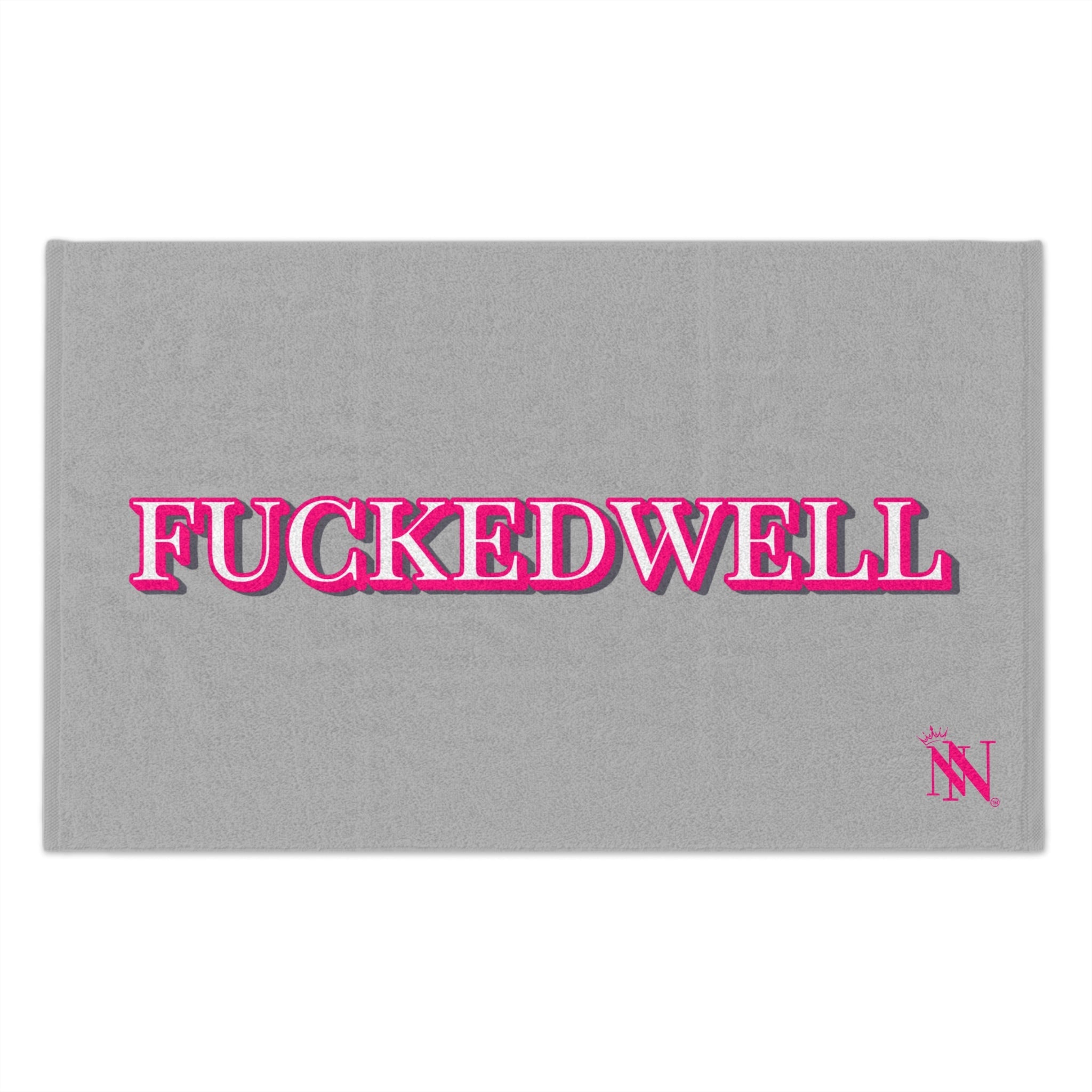 Fucked Well Light Grey | Mix & Match Soft Fun-Flirty Lovers’ Towels