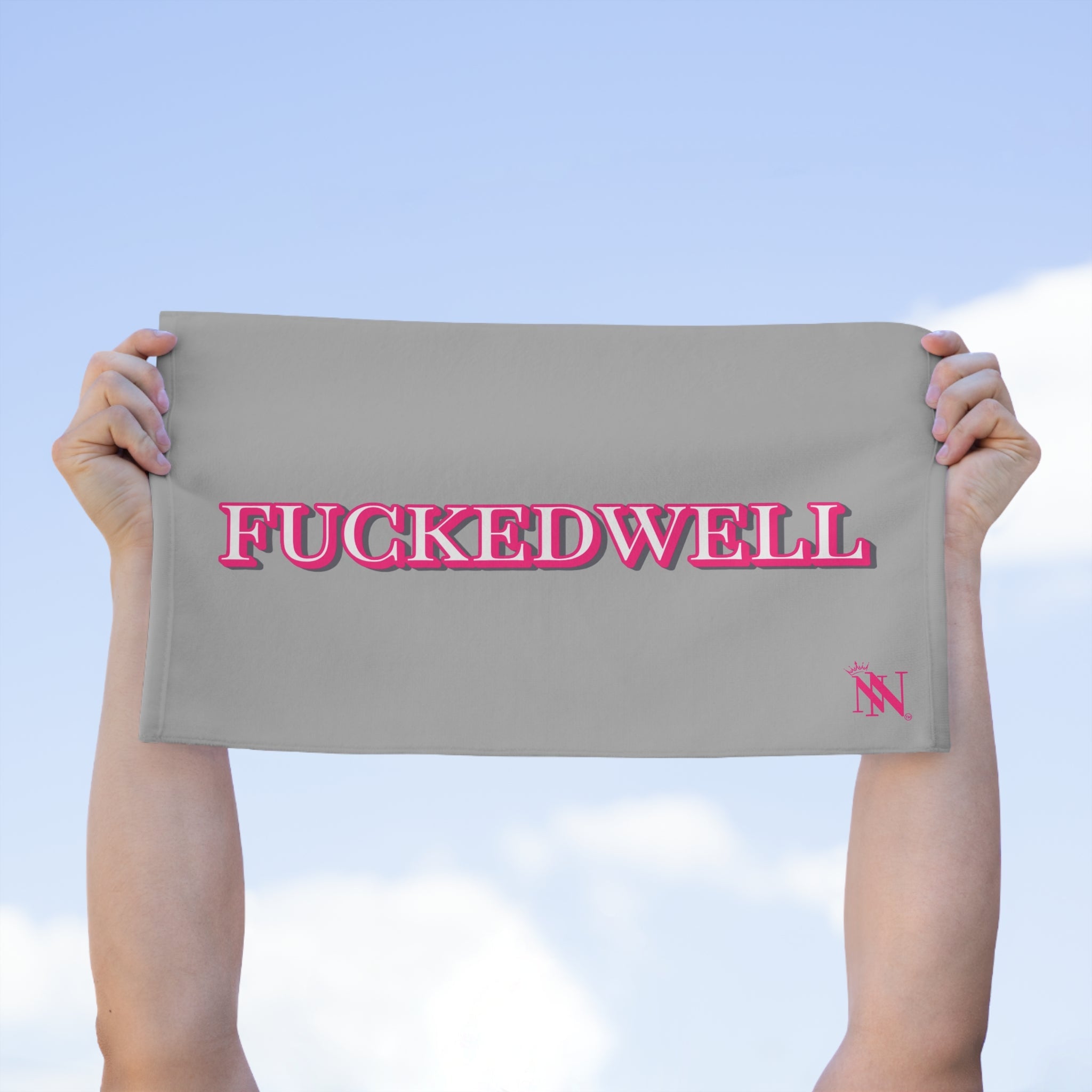 Fucked Well Light Grey | Mix & Match Soft Fun-Flirty Lovers’ Towels