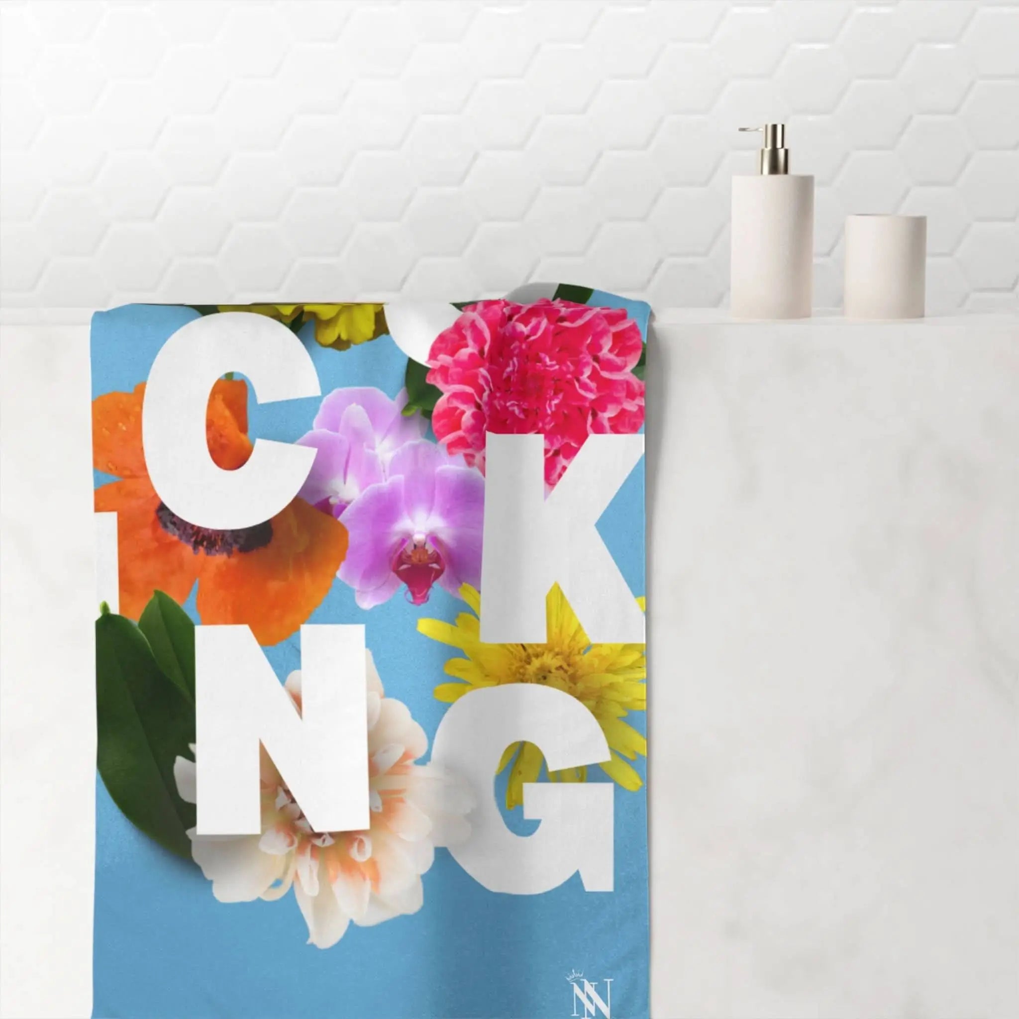 Fucking Floral | Mix & Match Naughty XL Fun-Flirty Lovers’ Towels