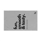 Fun Smooth Tasty Light Grey | Mix & Match Original Fun-Flirty Lovers’ Towels