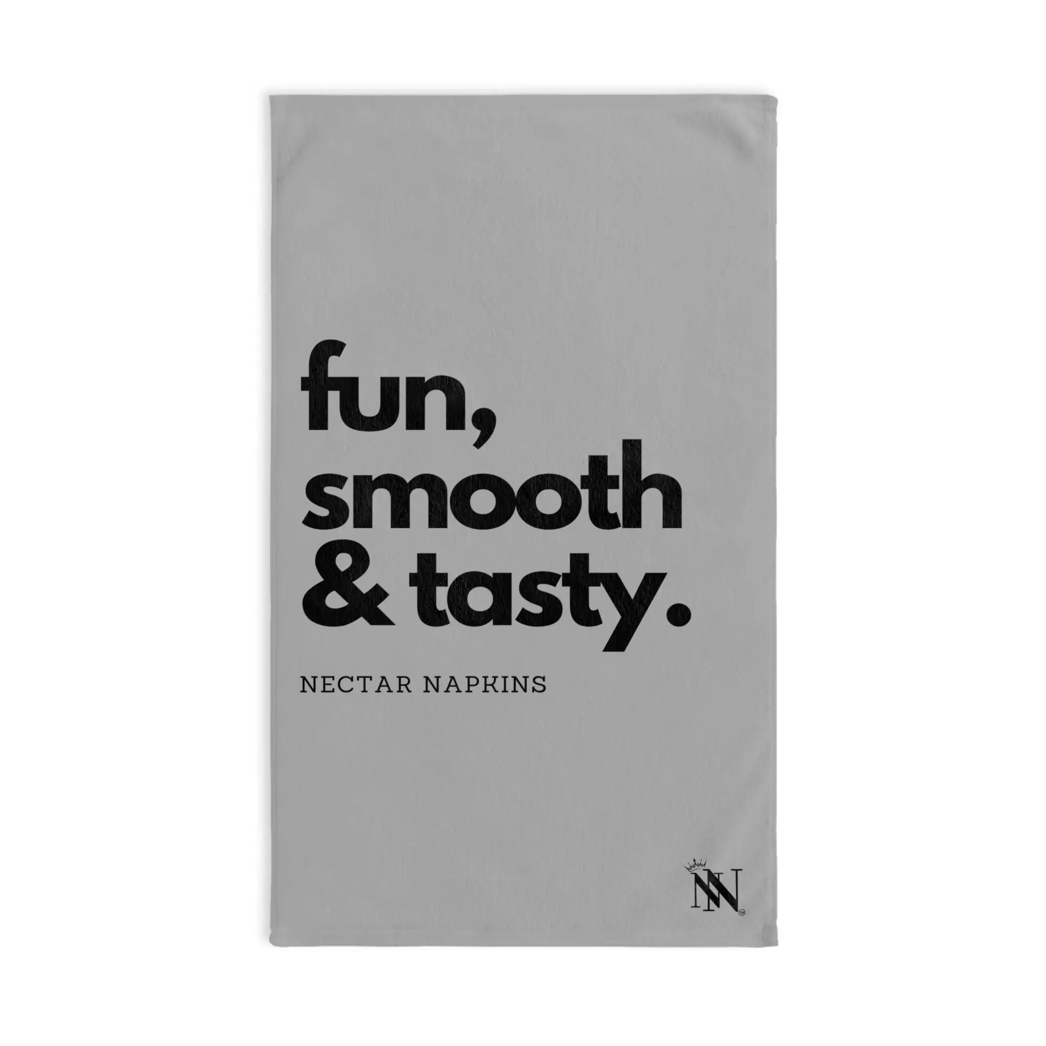 Fun Smooth Tasty Light Grey | Mix & Match Original Fun-Flirty Lovers’ Towels