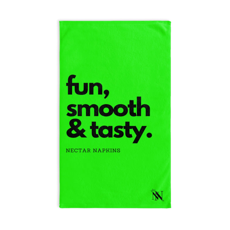 Fun Smooth Tasty Neon Green | Mix & Match Original Fun-Flirty Lovers’ Towels