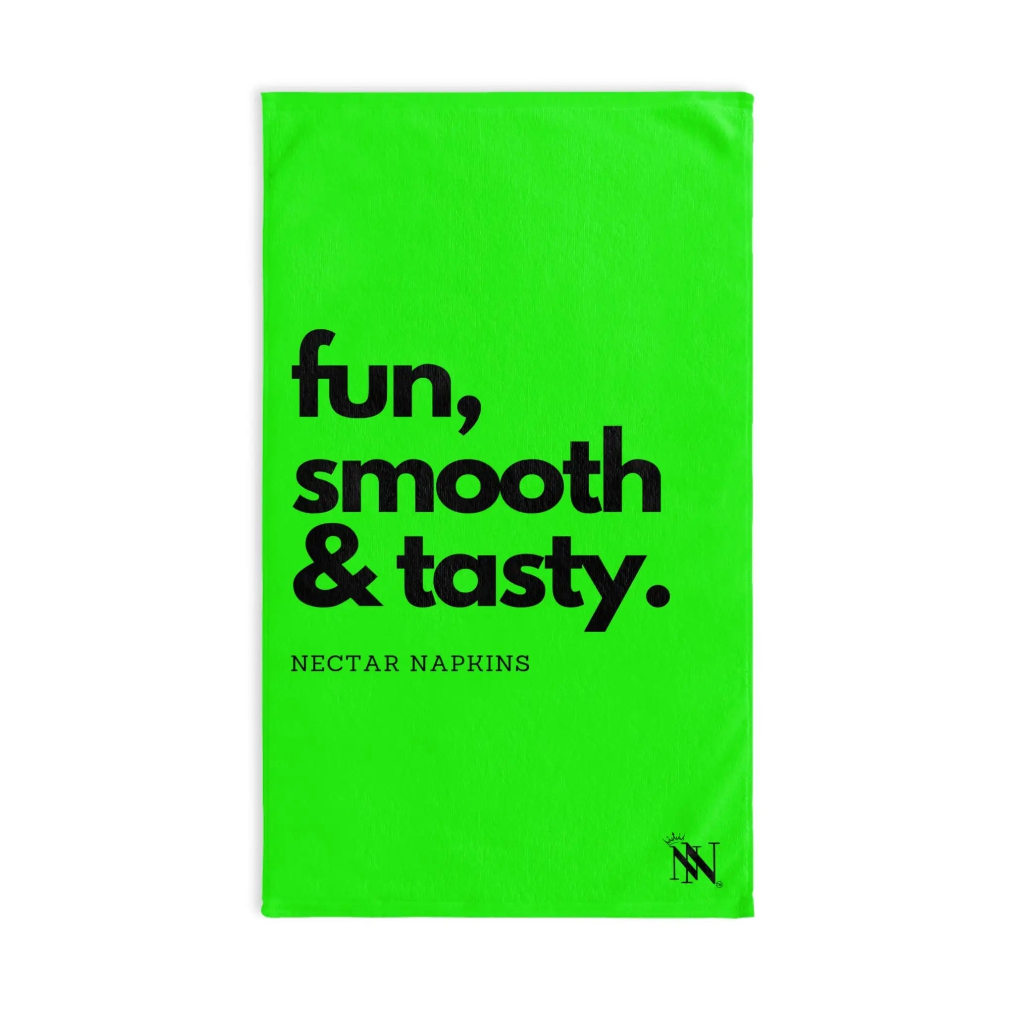 Fun Smooth Tasty Neon Green | Mix & Match Original Fun-Flirty Lovers’ Towels