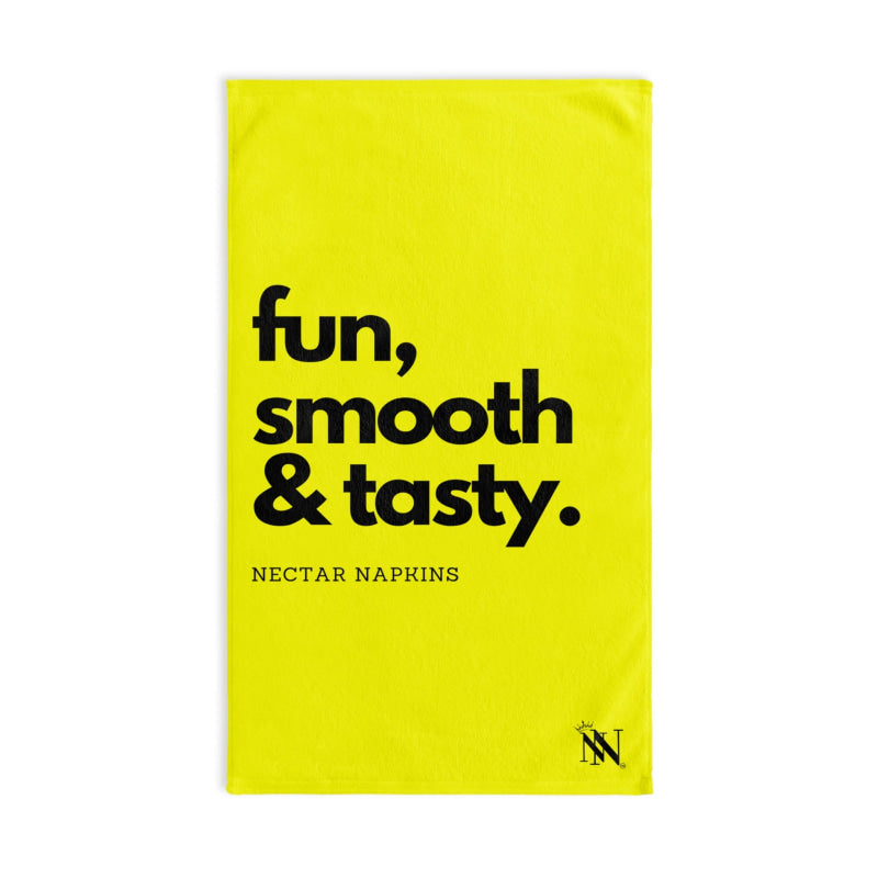Fun Smooth Tasty Neon Yellow | Mix & Match Original Fun-Flirty Lovers’ Towels
