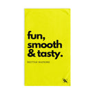 Fun Smooth Tasty Neon Yellow | Mix & Match Original Fun-Flirty Lovers’ Towels