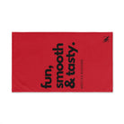 Fun Smooth Tasty Red | Mix & Match Original Fun-Flirty Lovers’ Towels