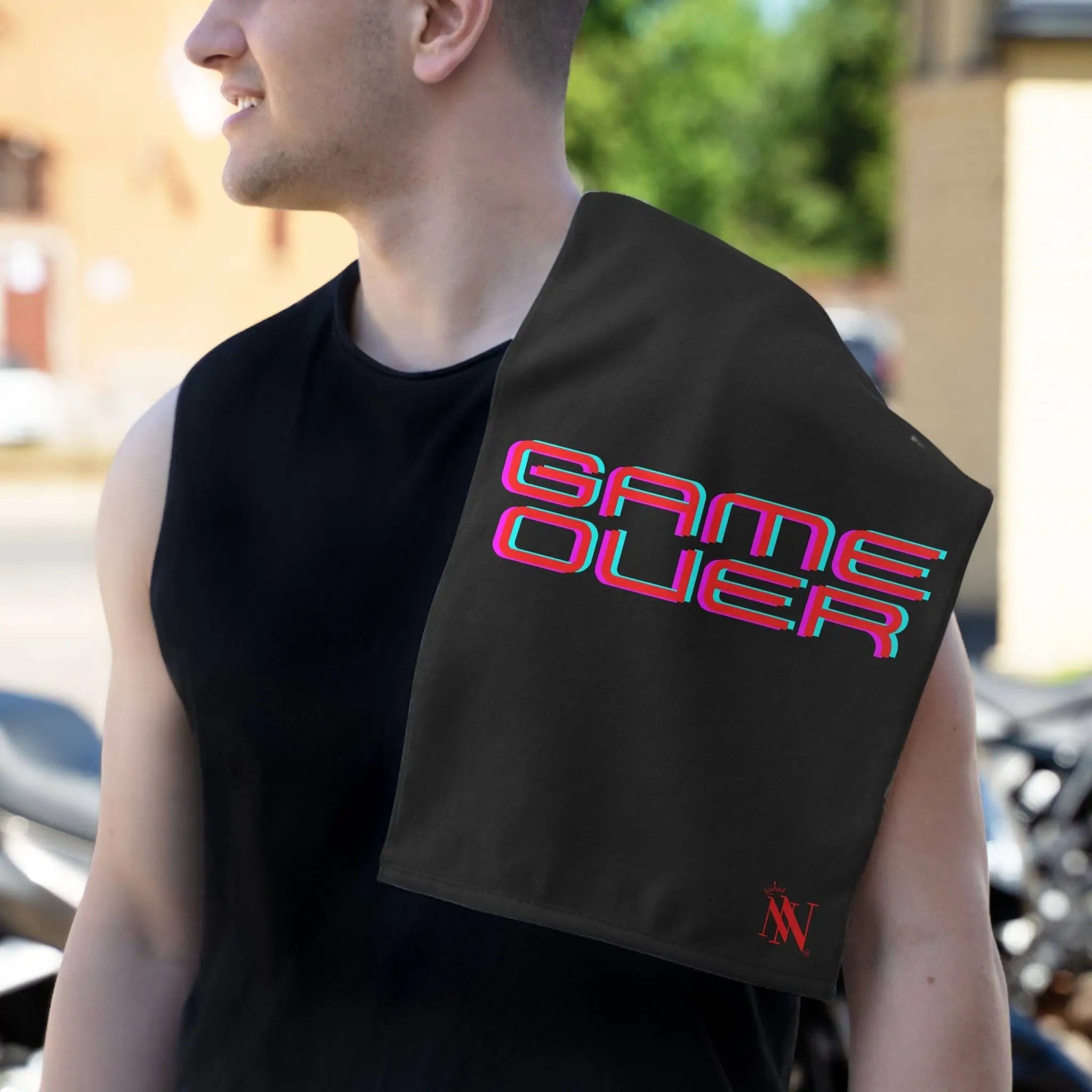 Game Over Black Mix & Match Soft Sex Towels | Flirty Lovers’ Gifts
