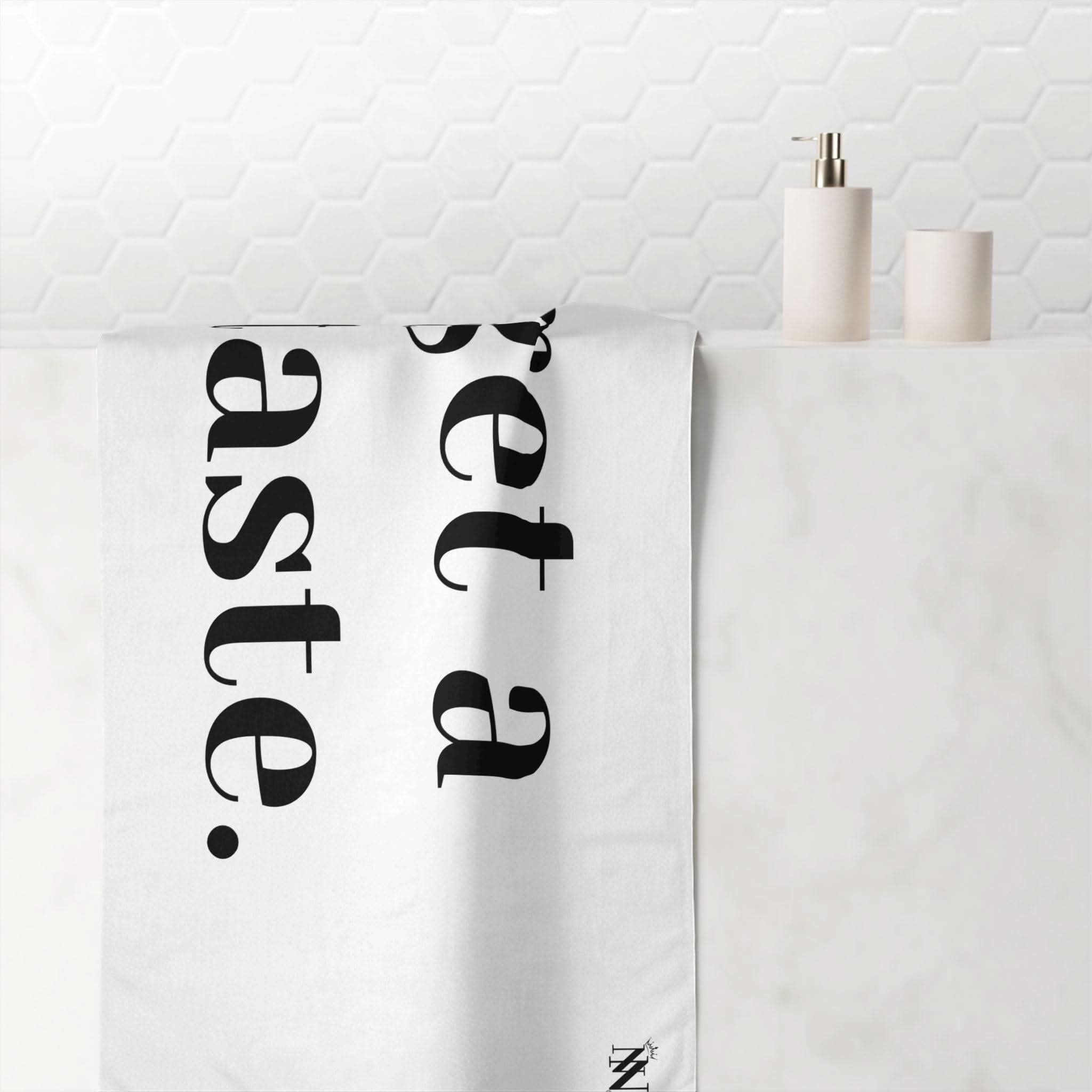 Get A Taste. | Mix & Match Naughty XL Fun-Flirty Lovers’ Towels