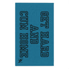 Get Hard and Cum Home Blue Mix & Match Soft Sex Towels | Naughty Lovers’ Gifts